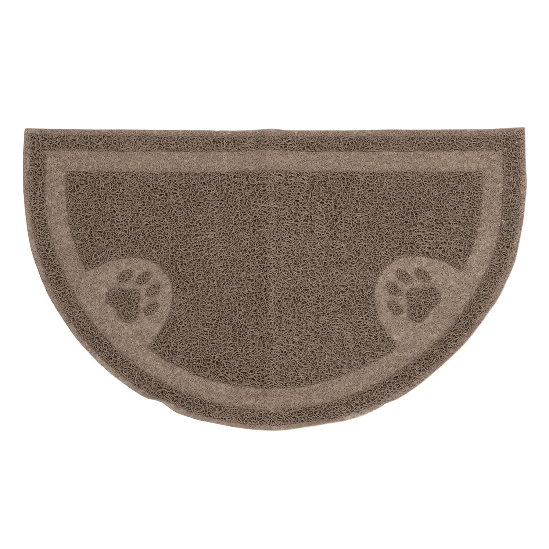 Arm & Hammer Half Circle Litter Mat for Cats - Non-Slip Trapping Litter Mat with Deep Grooves, Durable & Easy to Clean - Perfect for Litter Box Areas, Doorways & Hardwood Floors