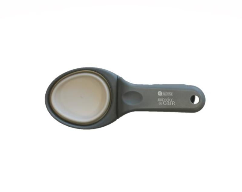Nature's Protection Superior Care Silicone Dog & Cat Feed Measuring Scoop - Foldable, Compact, Strong & Durable - Perfect for Travel, Camping & Pet Food Portion Control