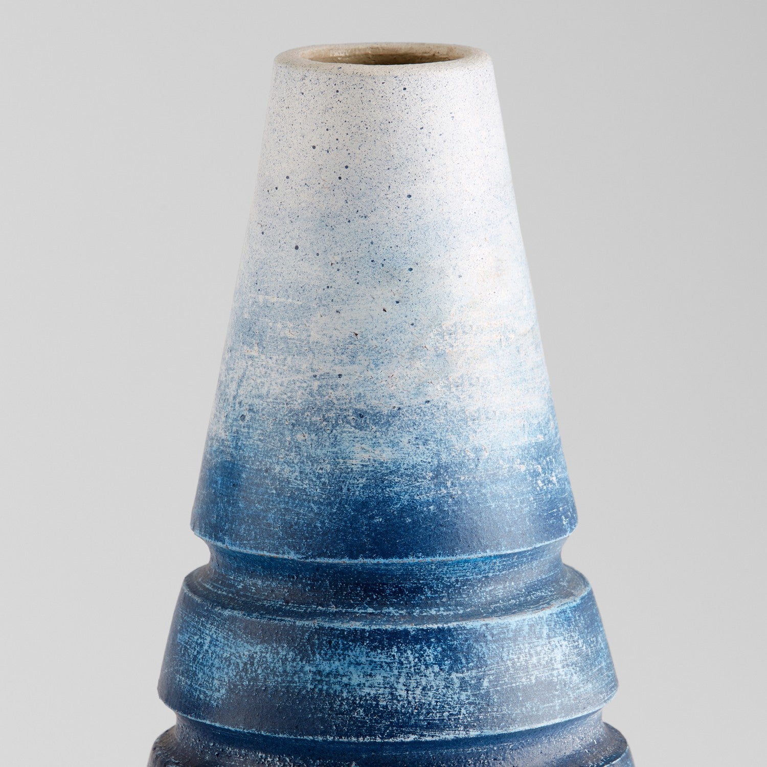 Cyan Design 11550 Amarna Vase - Large Blue Ombre Ceramic Vase for Home Decor, Wedding Centerpiece & Boho Living Room Accent