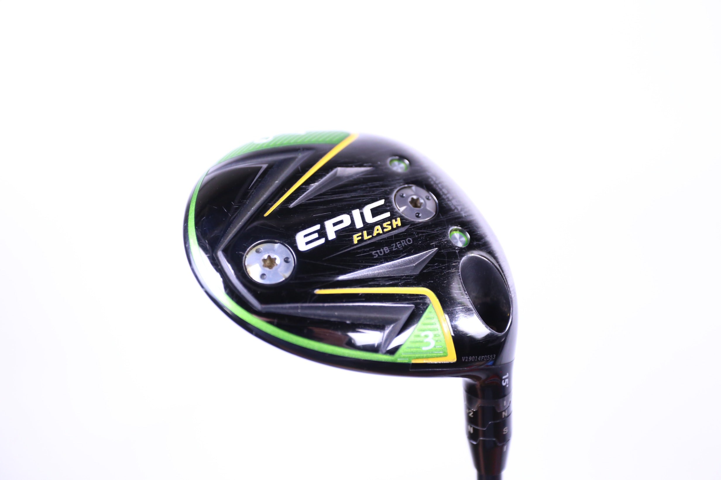 Used Callaway Epic Flash Sub Zero 3 Wood Right Handed 15° Stiff Flex Golf Club - Perfect for Low Handicap Players & Tournament Play