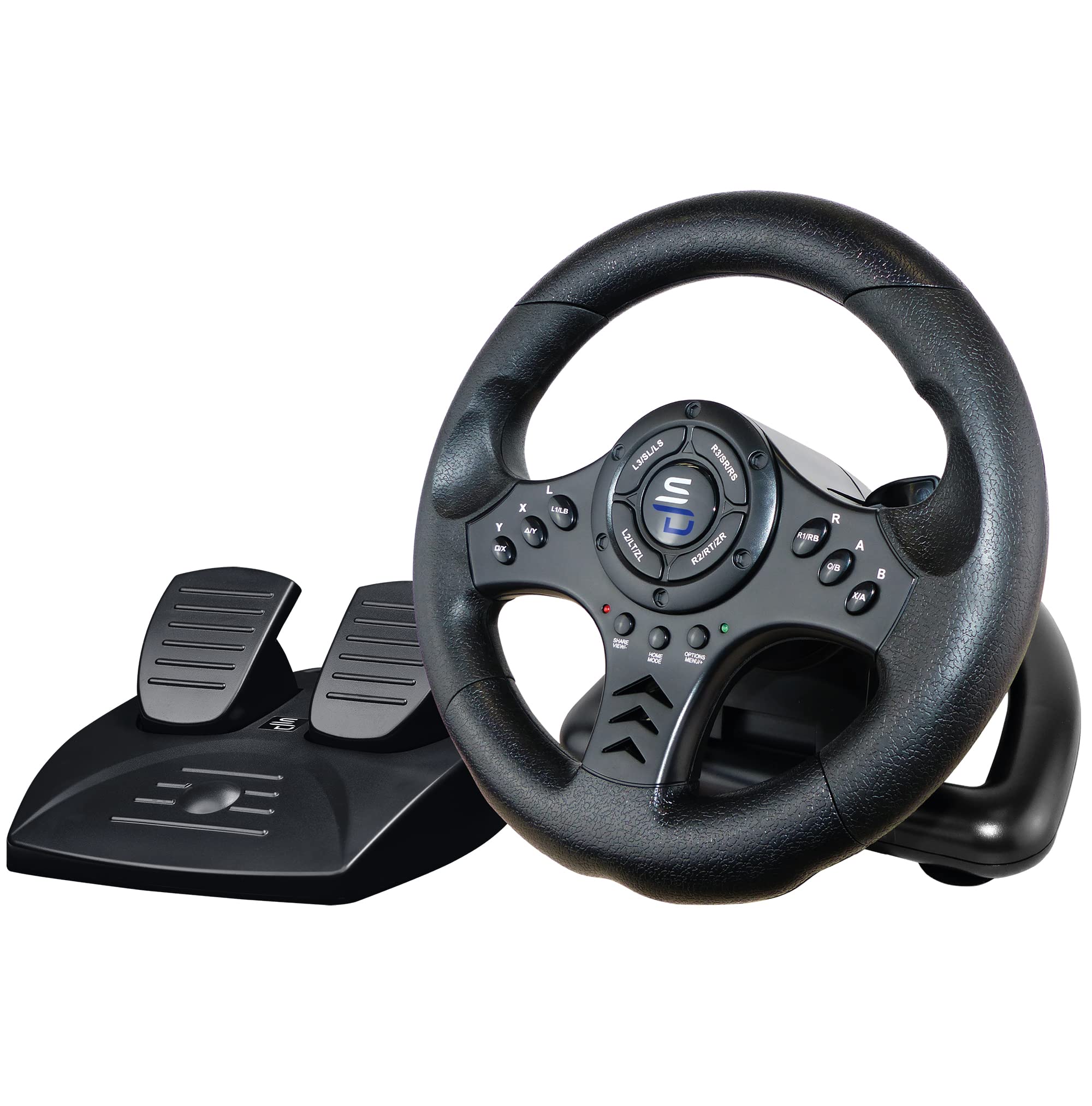 Premium SV450 Racing Wheel with Pedals & Shifter - Compatible with Xbox Series X/S, PS5, PS4, Xbox One, PC & Nintendo Switch | Programmable for All Racing Games | Perfect for Sim Racing & Gaming Setups