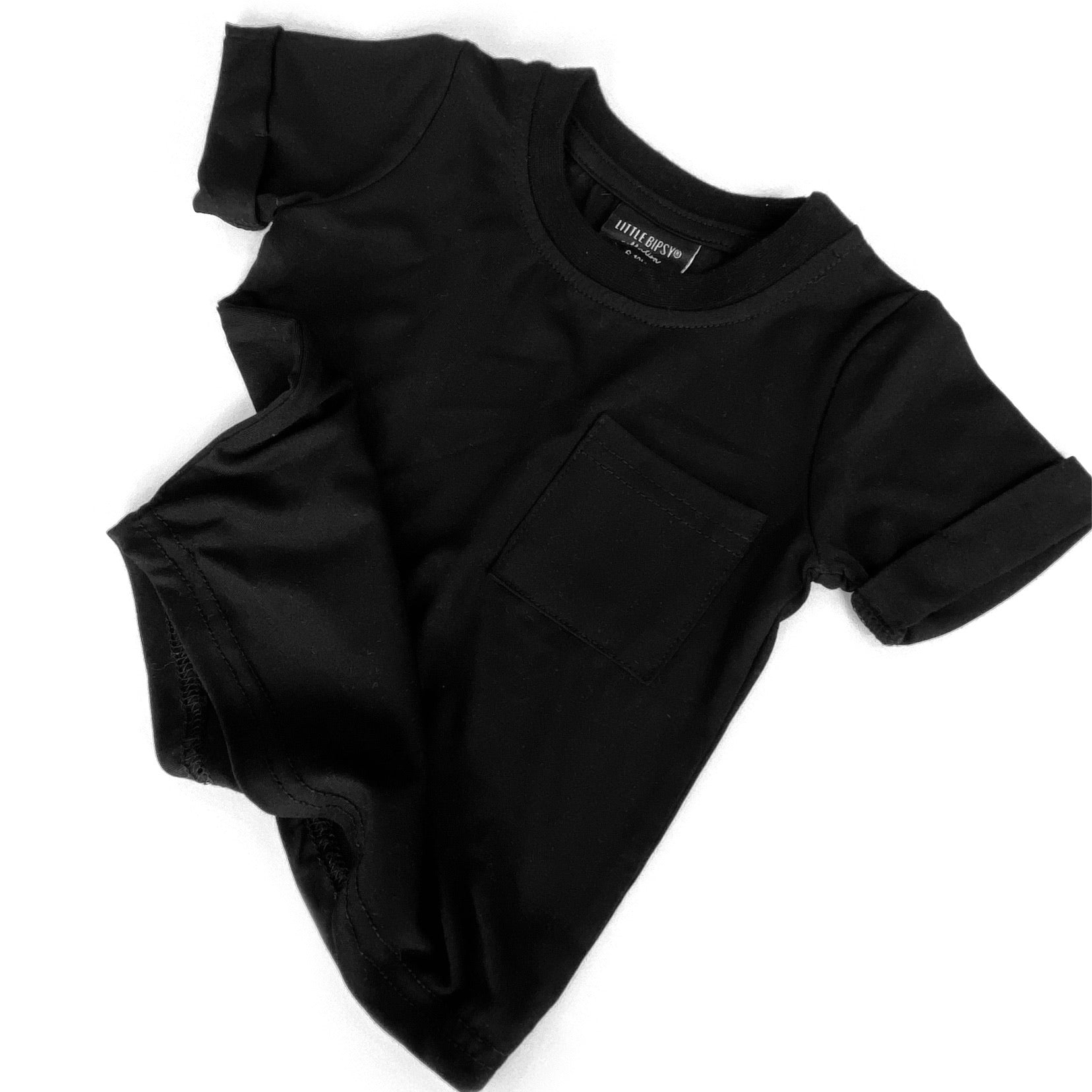 Eco-Friendly Bamboo Pocket T-Shirt for Men - Soft Black Tee with Chest Pocket | Perfect for Casual Wear, Gym, and Outdoor Activities