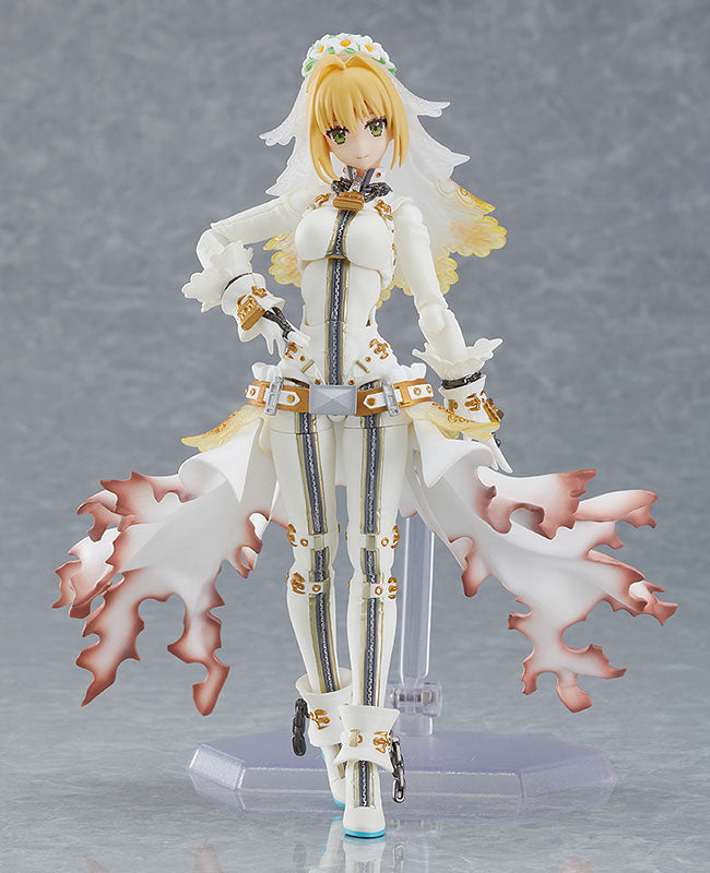 Fate/Grand Order Figma #559 Saber/Nero Claudius (Bride) Action Figure - Collectible Anime Character Model for Display & Cosplay