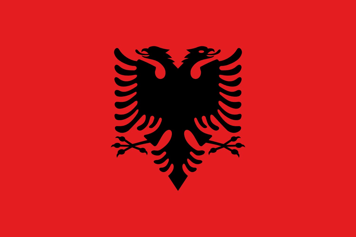 Albania Flag - 20x30cm (8x12in) Outdoor Landscape Flag - 0.06m² (0.65sqft) - Durable Polyester for Car Flag Poles, Home Decor & Patriotic Events