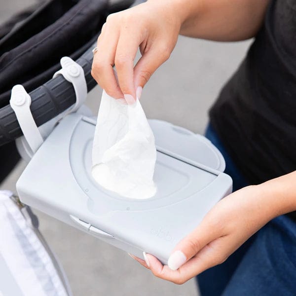Ubbi On The Go Wipes Dispenser - Portable Baby Wipes Container for Diaper Changes, Travel & On-the-Go Convenience