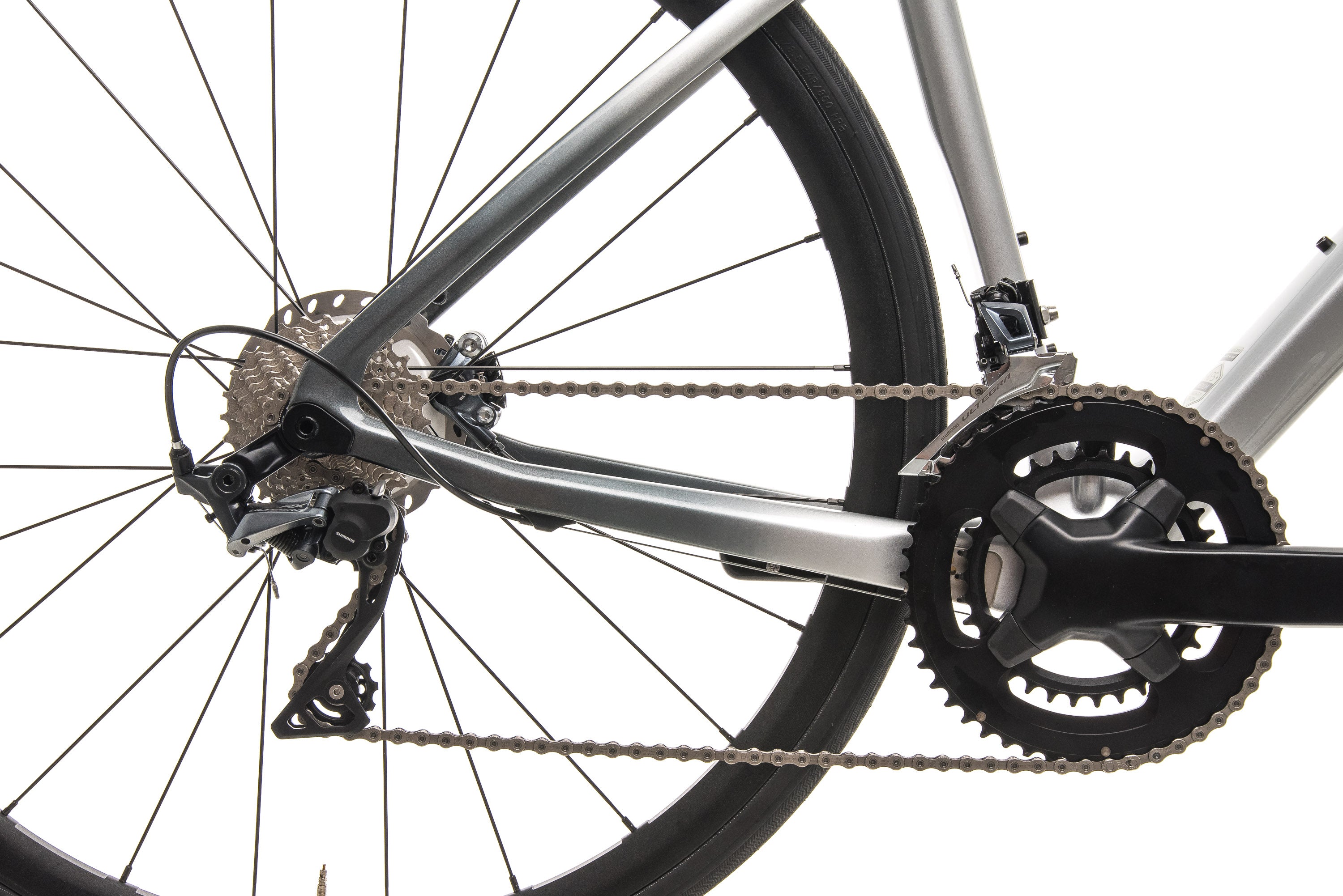 **Argon 18 Krypton GF Disc Road Bike - Mercedes Benz Inspired Silver Finish (2019, Medium) | Lightweight Carbon Frame for Racing & Endurance Cycling**
