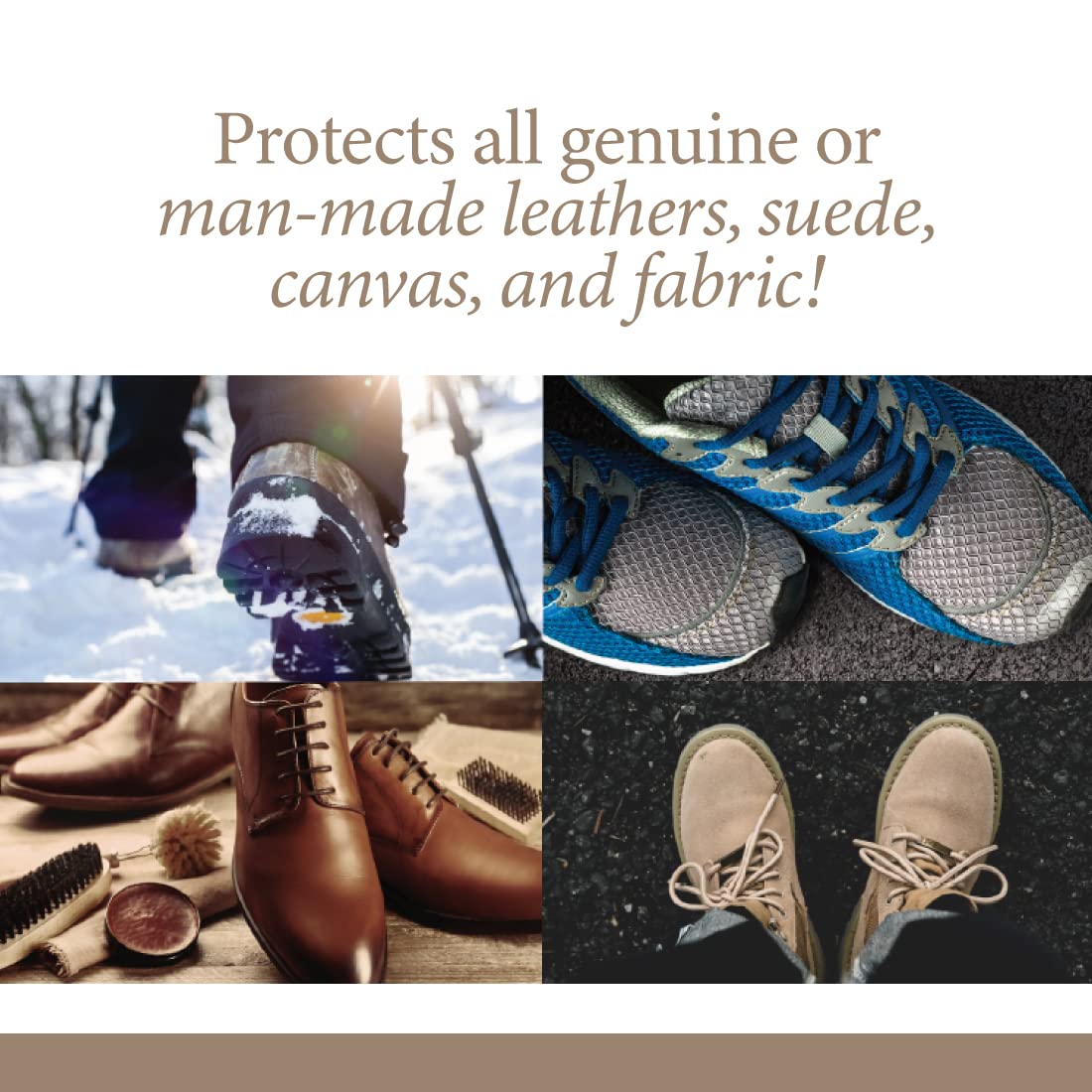 Rochester All-Purpose Shoe & Boot Protector Spray - Waterproof & Stain-Resistant Treatment for Leather, Suede & Nubuck - 5.5 oz Shoe Care Accessories - Perfect for Hiking Boots, Work Shoes & Winter Footwear Protection