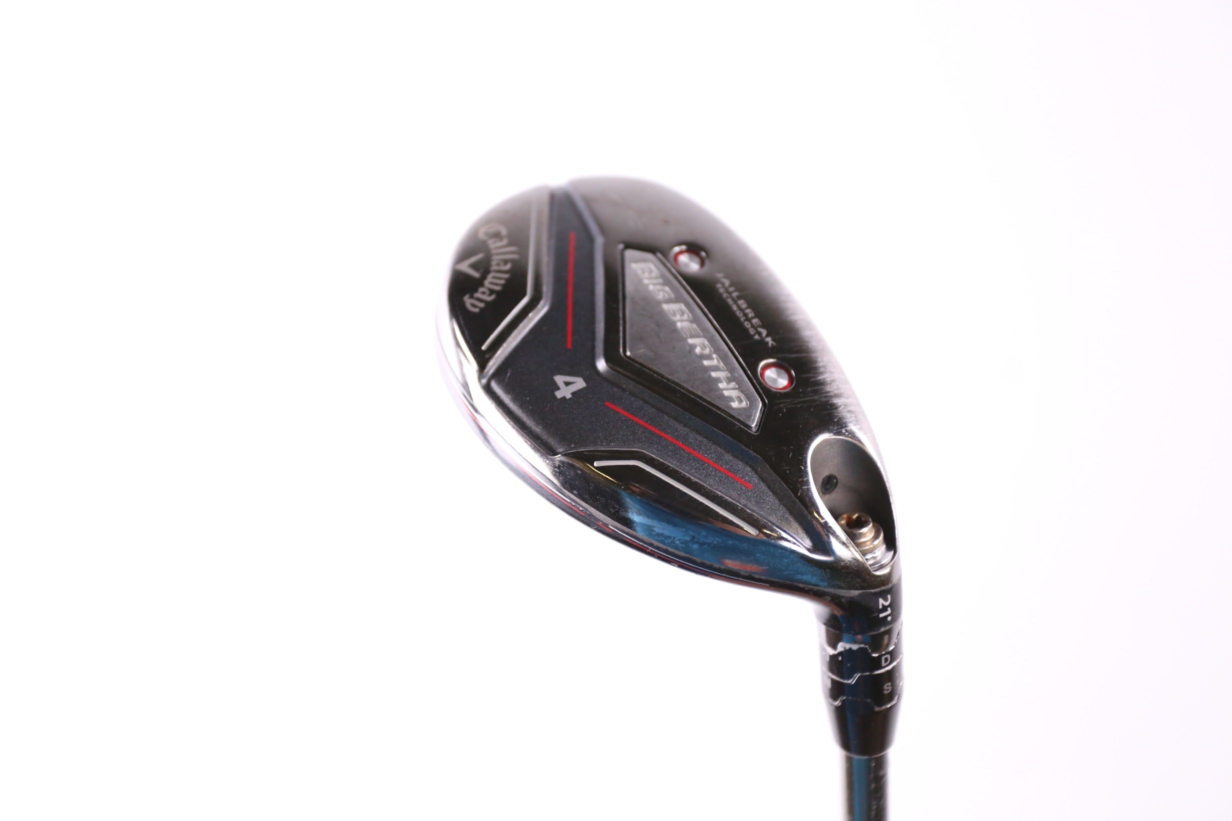 Used Callaway Big Bertha 2019 4H Hybrid Golf Club - Right Handed, 21 Degrees, Stiff Flex - Perfect for Mid-Handicap Players on Fairway Shots