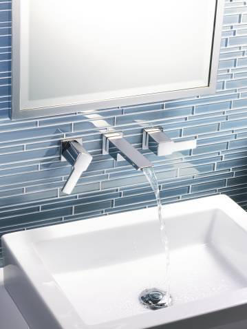Moen TS6730 90 Degree Wall Mount Bathroom Faucet Trim in Chrome - Perfect for Modern Bathroom Renovations and Space-Saving Installations