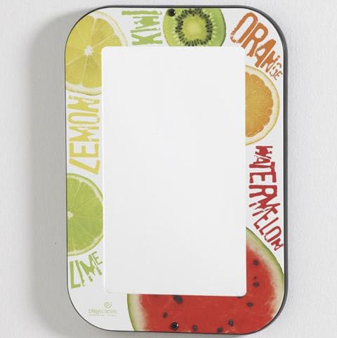 Fruit Themed Decorative Wall Mirror - Elegant Home Decor for Living Room, Bedroom, or Bathroom - Perfect for Farmhouse, Boho & Vintage Style Interiors