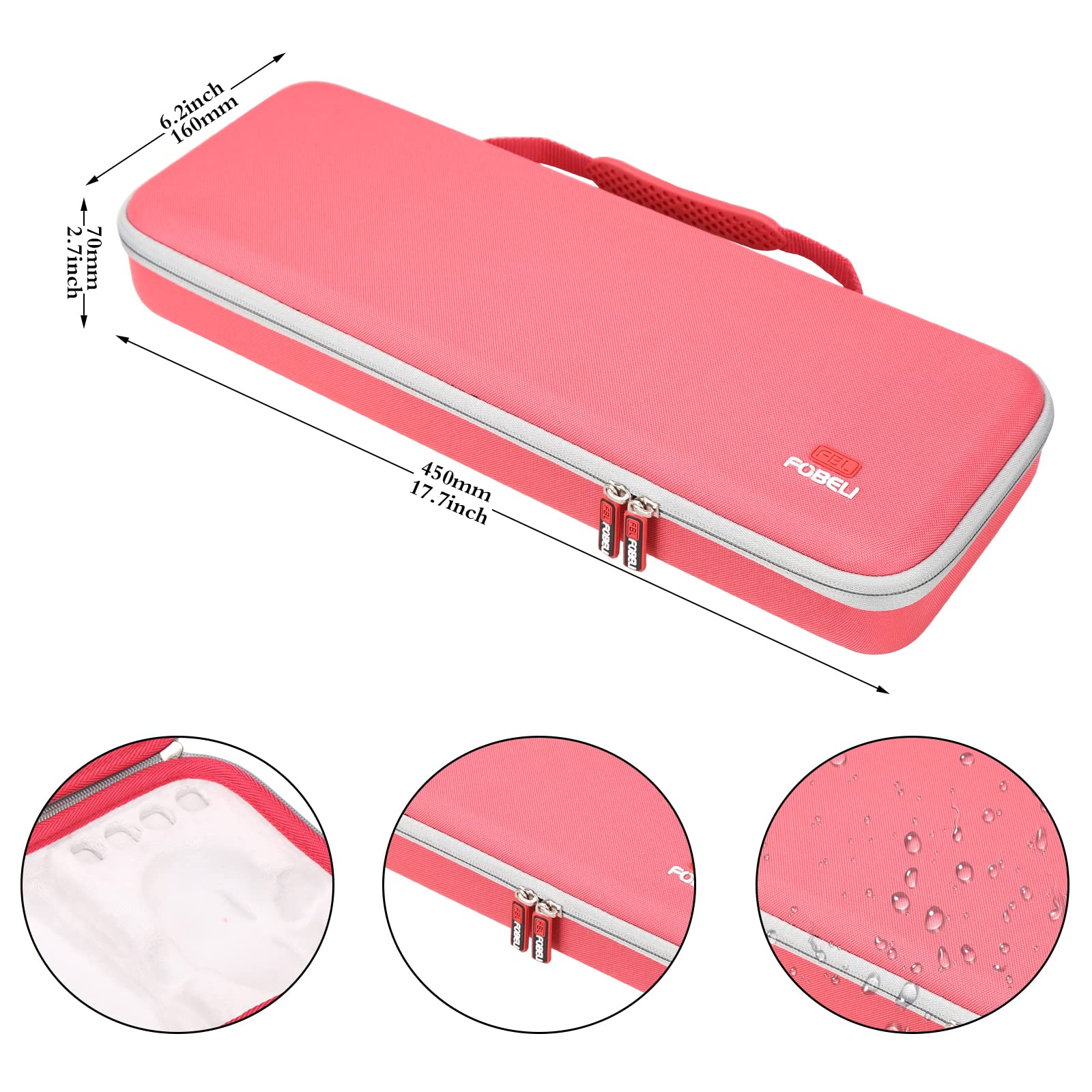 FBLFOBELI EVA Hard Carrying Case for Logitech POP Keys Mechanical Wireless Keyboard & Mouse Combo - Travel Protection Storage for Office, Home, and Business Use