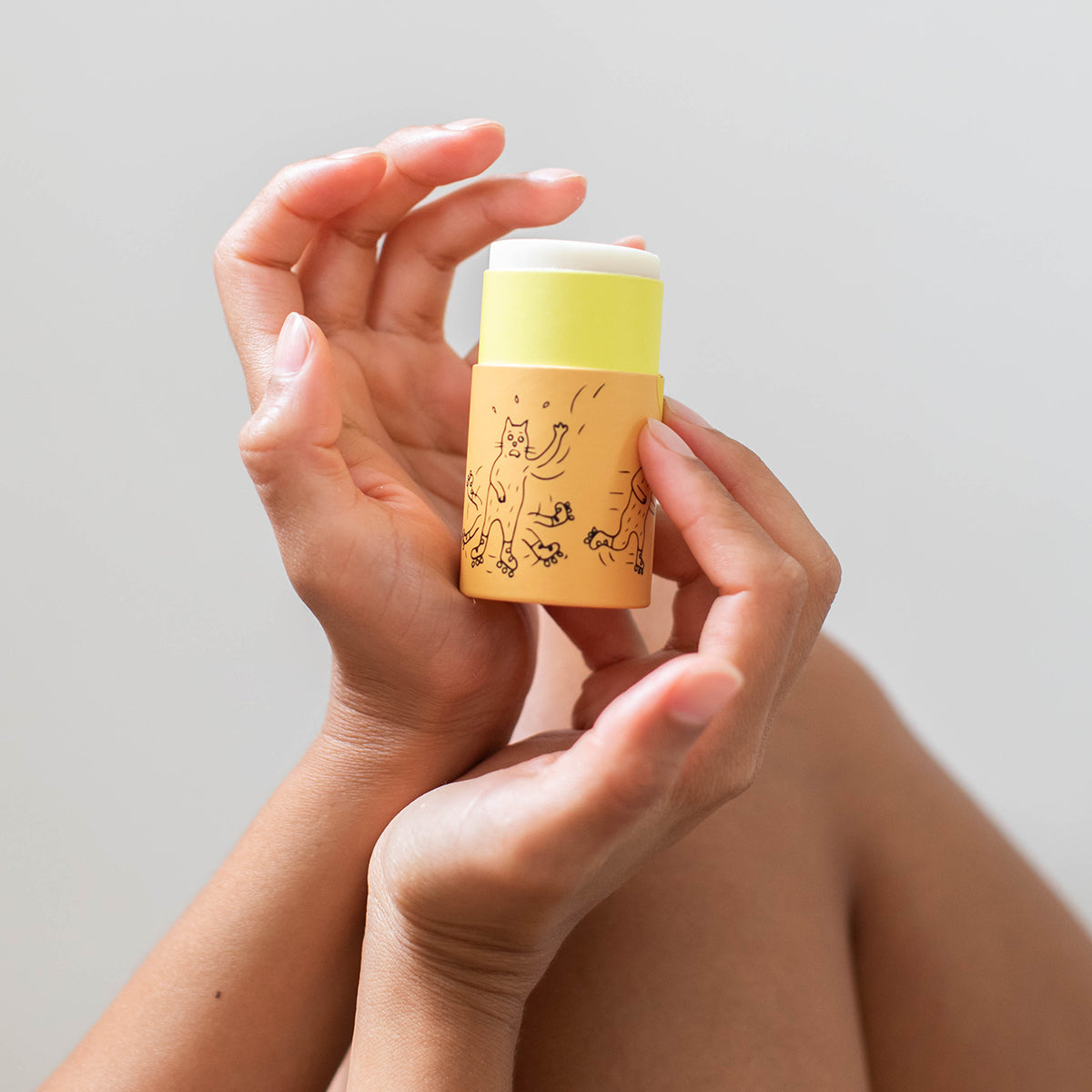 Natural Baking Soda Free Deodorant Stick - Grapefruit Scent by Meow Meow Tweet | Vegan, Aluminum Free & Cruelty-Free for Sensitive Skin | Perfect for Daily Use, Travel & Gym
