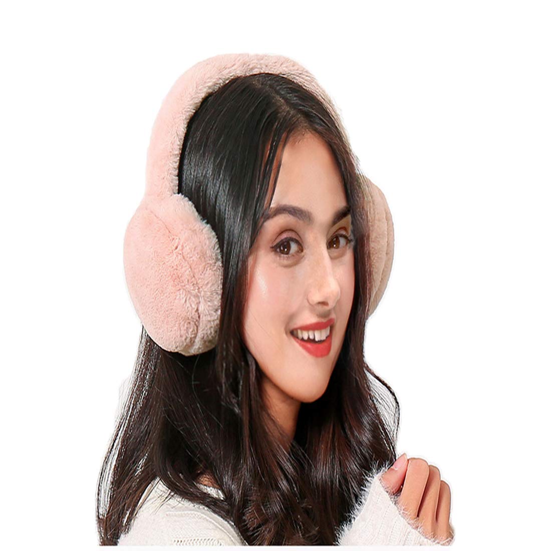 Winter Earmuffs for Women & Men - Foldable Faux Fur Ear Warmers for Outdoor Activities | Cold Weather Ear Protection for Skiing, Running & Commuting