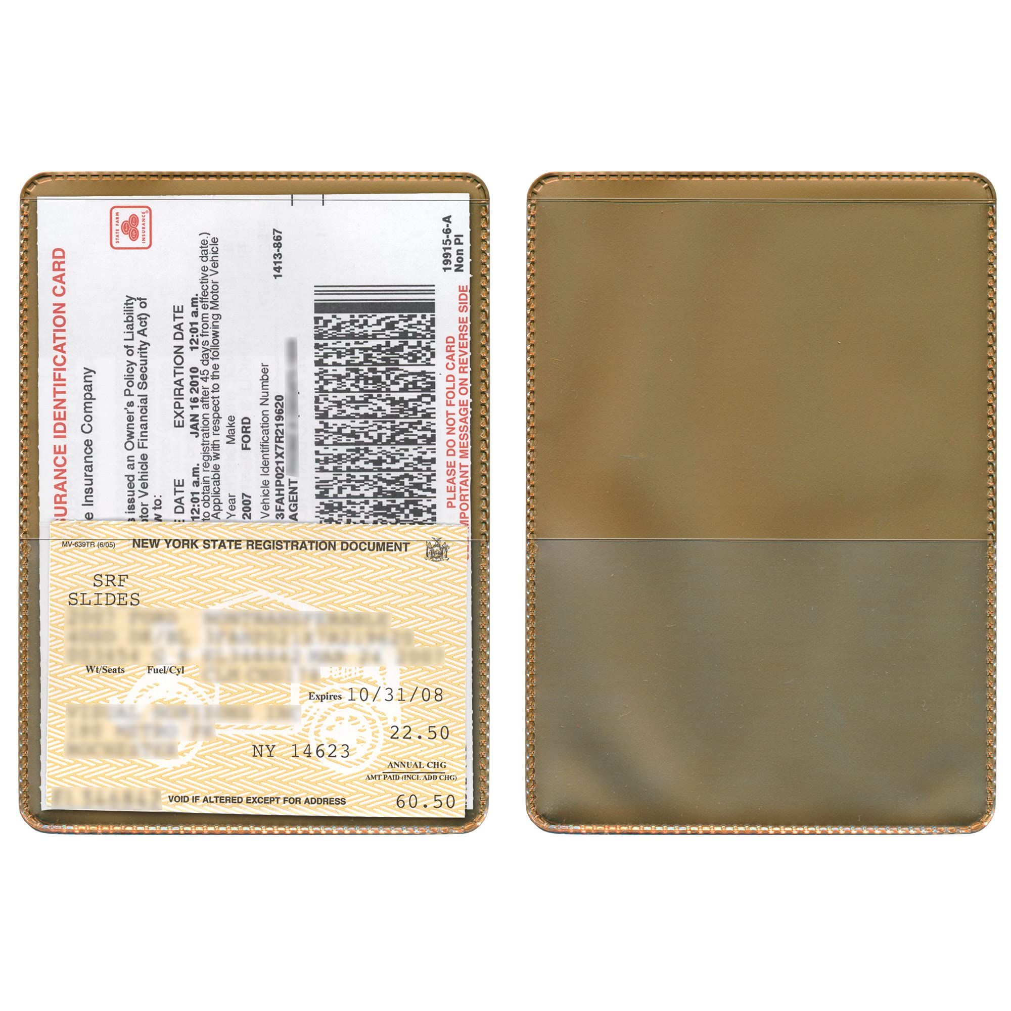 StoreSMART 300-Pack Gold Auto Insurance & ID Card Holders - Waterproof RFID Blocking Organizers for Wallet, Glove Box & Travel - RFS20-GOLD-300