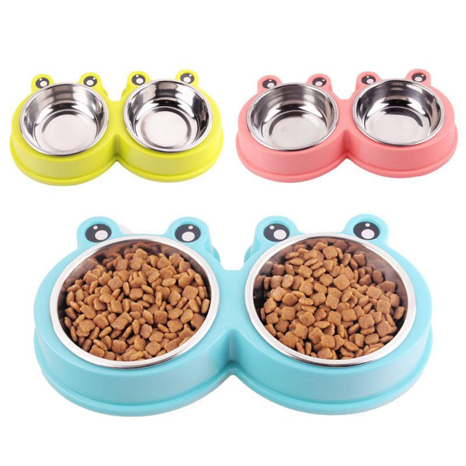 Premium Elevated Pet Food Bowl Stand for Dogs & Cats - Non-Slip Raised Feeder Dish with Anti-Tip Design - Perfect for Small, Medium & Large Pets - Ideal for Home, Kitchen & Travel Use (Red)