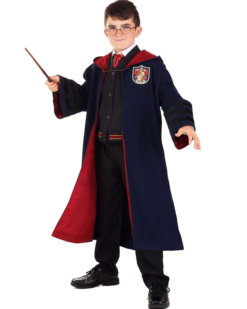 Authentic 1920s Style Harry Potter Gryffindor Robe Costume for Kids - Perfect for Halloween, Cosplay & Themed Parties