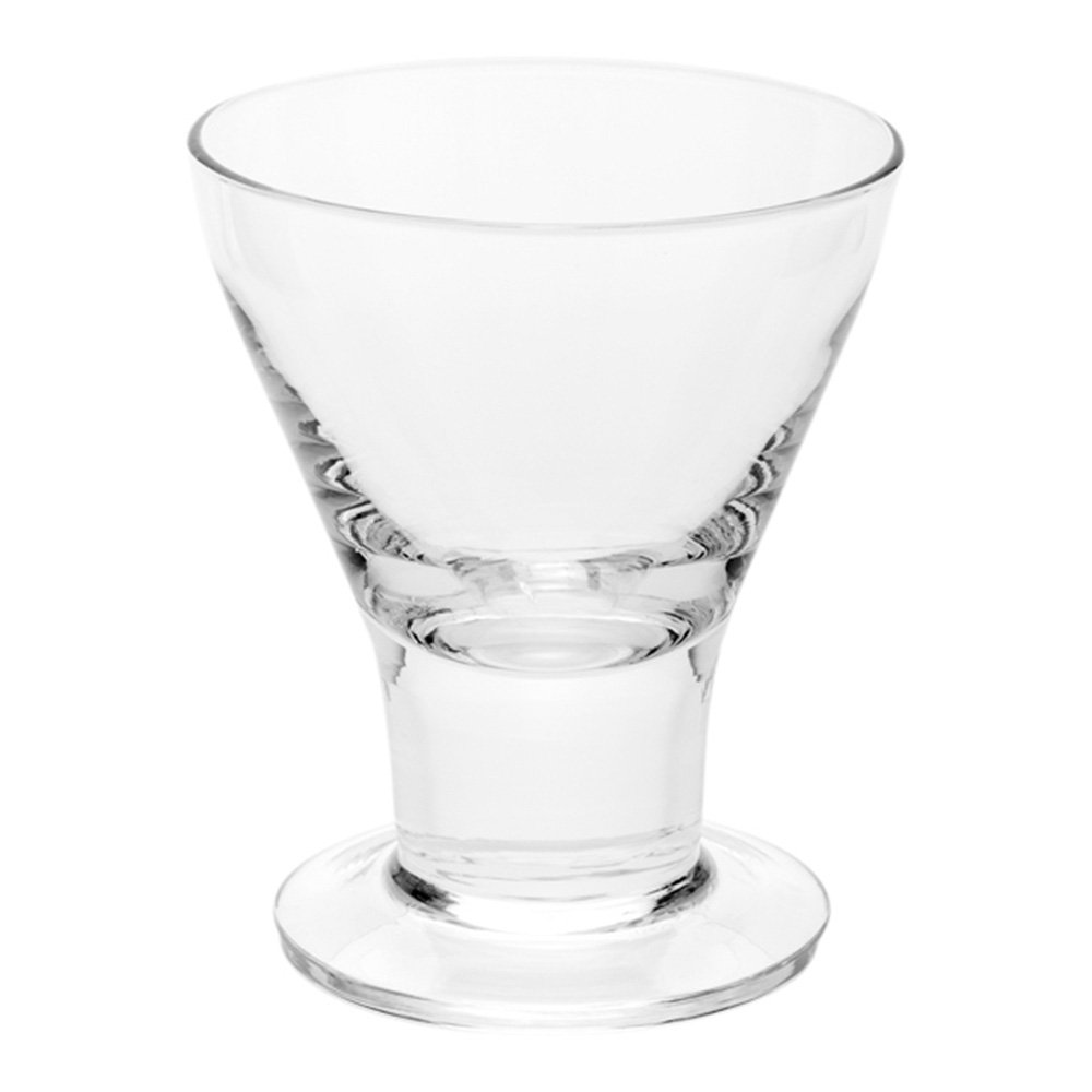 Restaurantware 10-Pack 7oz Stemless Martini Glasses - Clear Mini Appetizer Cups, Dishwasher Safe & Freezer Friendly Cocktail Glasses for Martinis, Margaritas, Desserts & Party Serving