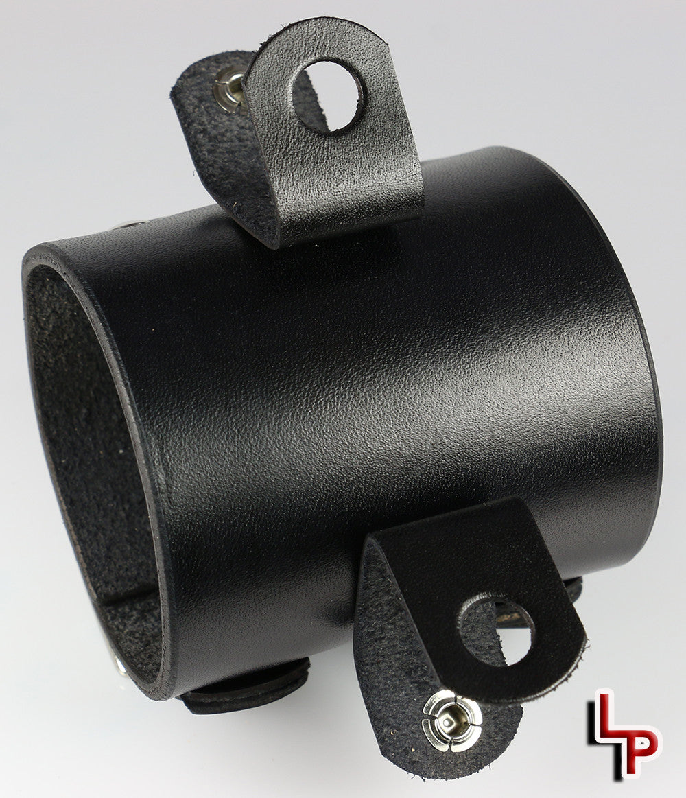 Men's Wide Black Leather Watch Cuff Bracelet - Stylish Adjustable Wristband for Casual & Formal Wear - Perfect for Gifts, Parties, and Everyday Fashion Accessories