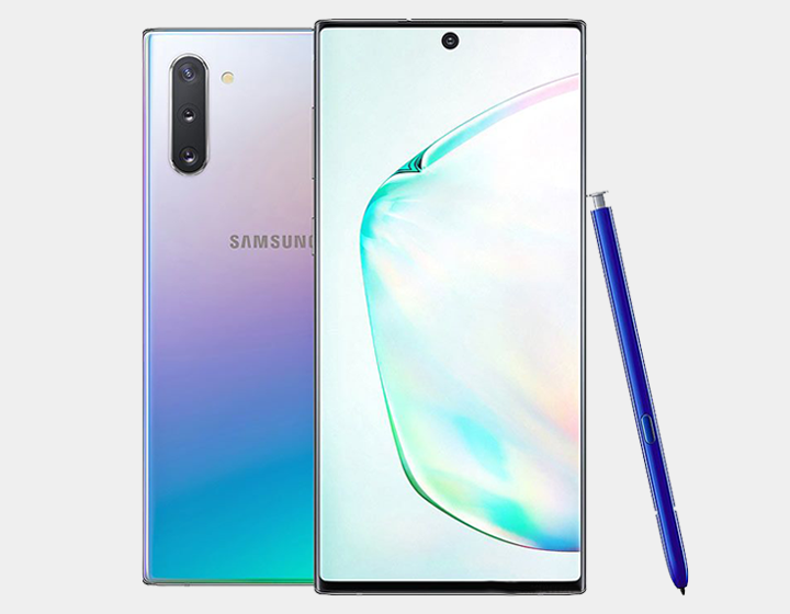 Samsung Galaxy Note 10 SM-N970F/DS 256GB 8GB RAM Factory Unlocked Smartphone - Aura Glow | Dual SIM GSM Phone for Business & Travel