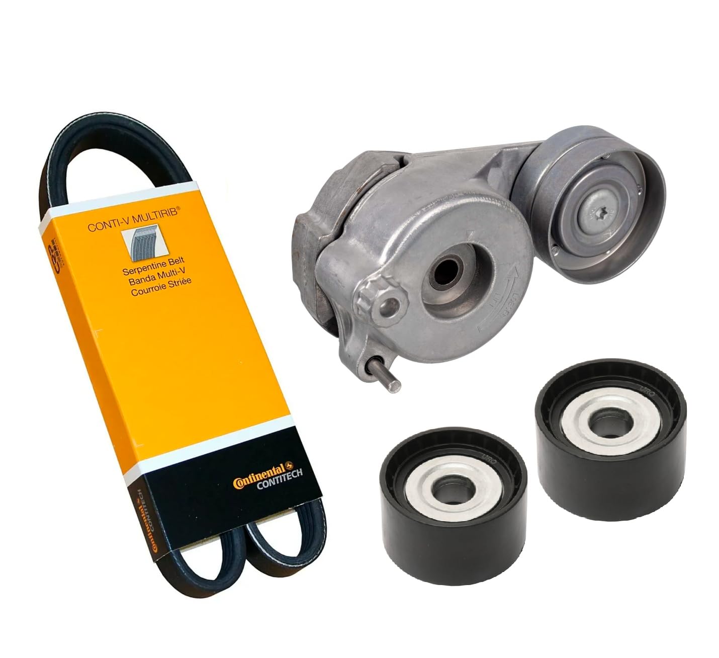 Mercedes BLUETEC & Sprinter Drive Belt Kit with Tensioner & Idler Pulleys - Replacement for Select Models | Perfect for DIY Auto Repair & Maintenance