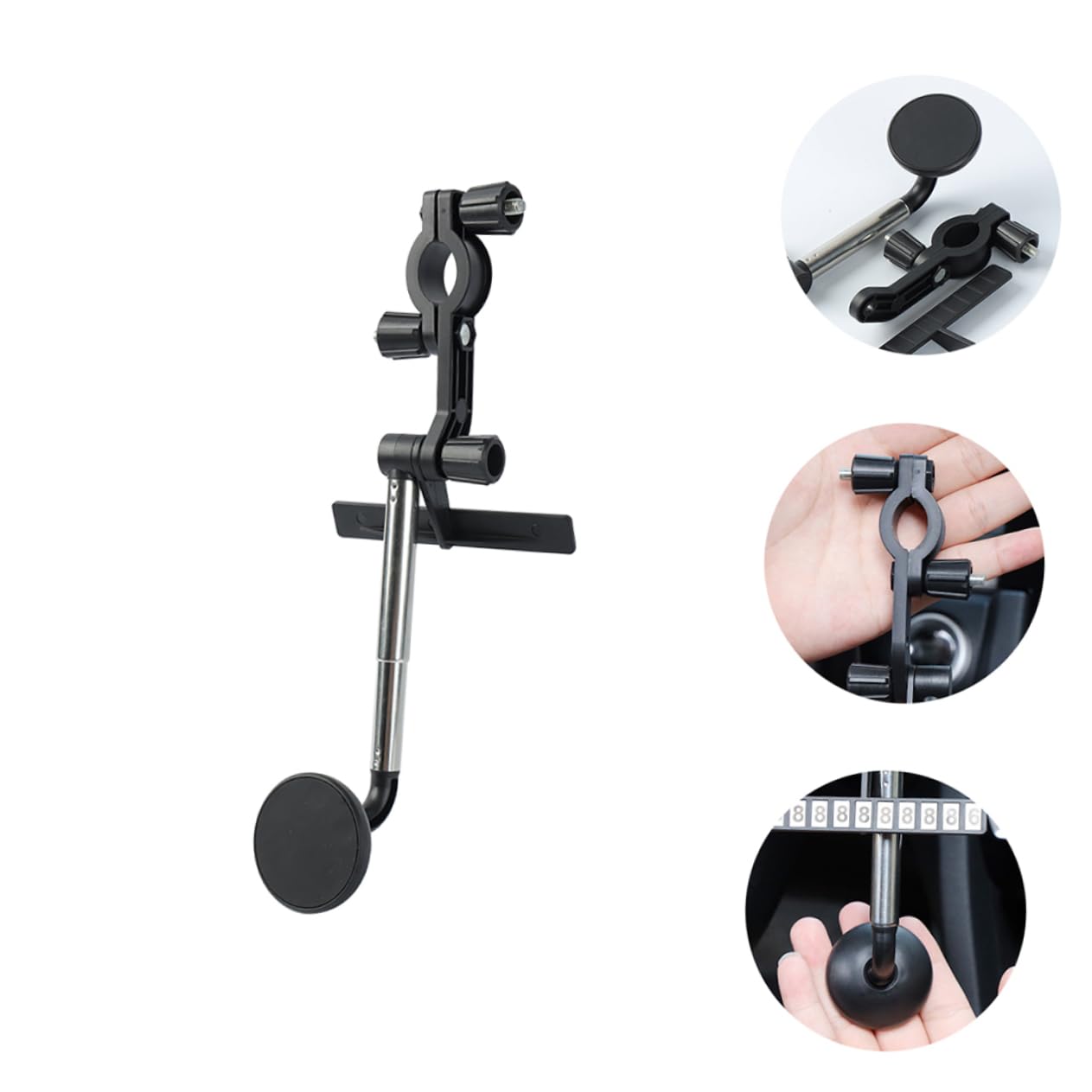 Magnetic Phone Holder for Car - Universal 1-Piece Mirror Phone Stand with Strong Magnet, Compatible with All Smartphones - Perfect for Hands-Free Navigation & Safe Driving