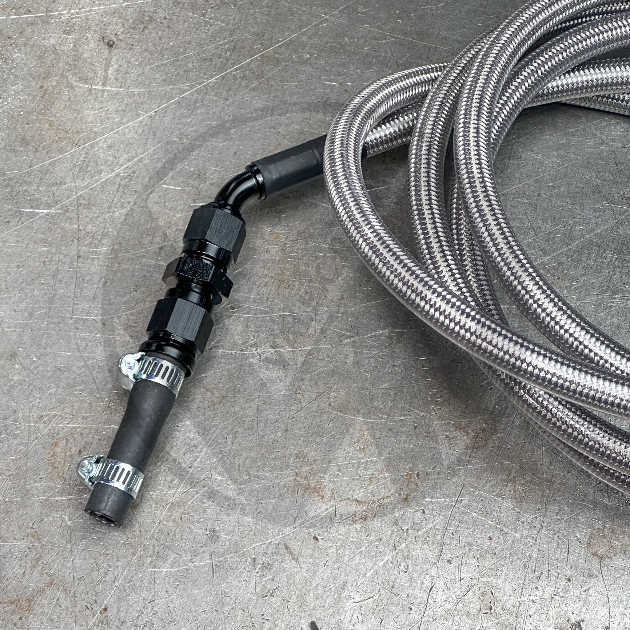 Honda Civic 92-95 E85 Compatible Stainless Steel Fuel Lines Kit - 8AN Feed & 6AN Return for Performance Upgrades & Engine Modifications