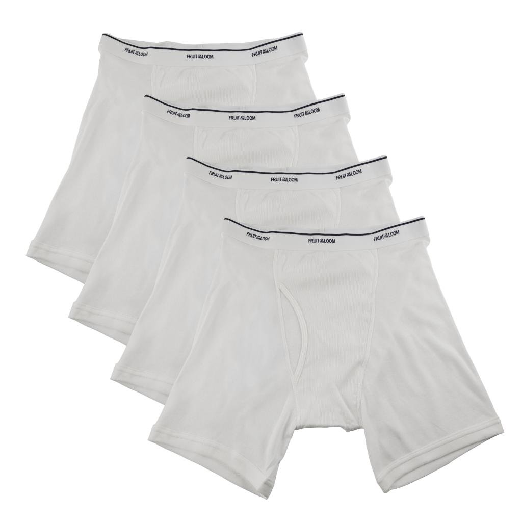 Fruit of the Loom Men's Big Boxer Briefs 4-Pack - Soft Cotton Underwear for Everyday Comfort & Support - Perfect for Work, Gym & Lounge Wear