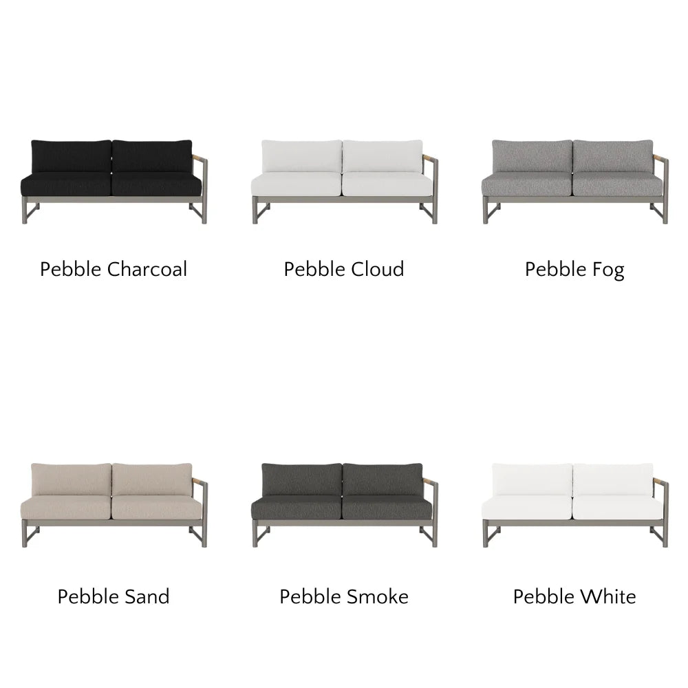 Breeze XL Outdoor Patio Loveseat with Right Arm - Perfect for Gardens, Decks, and Poolside Relaxation