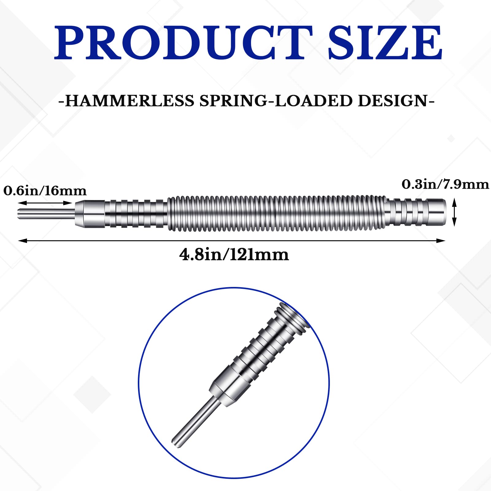 Premium Hinge Pin Remover Punch Tool - 1/8