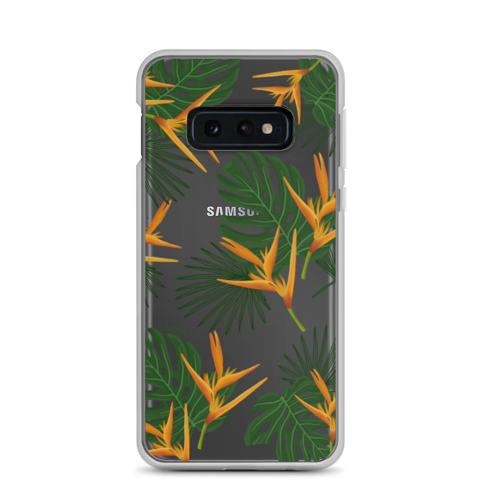 Vintage Paradise Clear Protective Case for Samsung Galaxy - Slim & Durable Phone Cover for Everyday Use & Travel