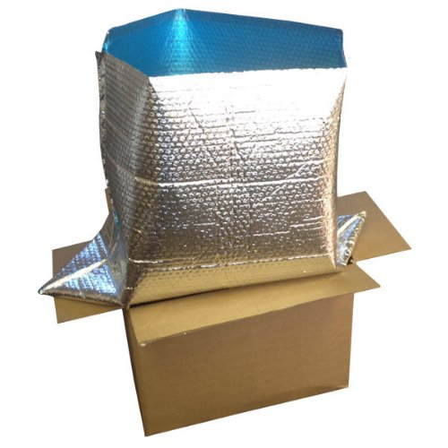 Premium Blue Foil Insulated Box Liners 11x8x6 Inches - 25 Pack for USPS Priority Mail Boxes | Temperature Control for Food Delivery, Meal Prep & Shipping Perishables