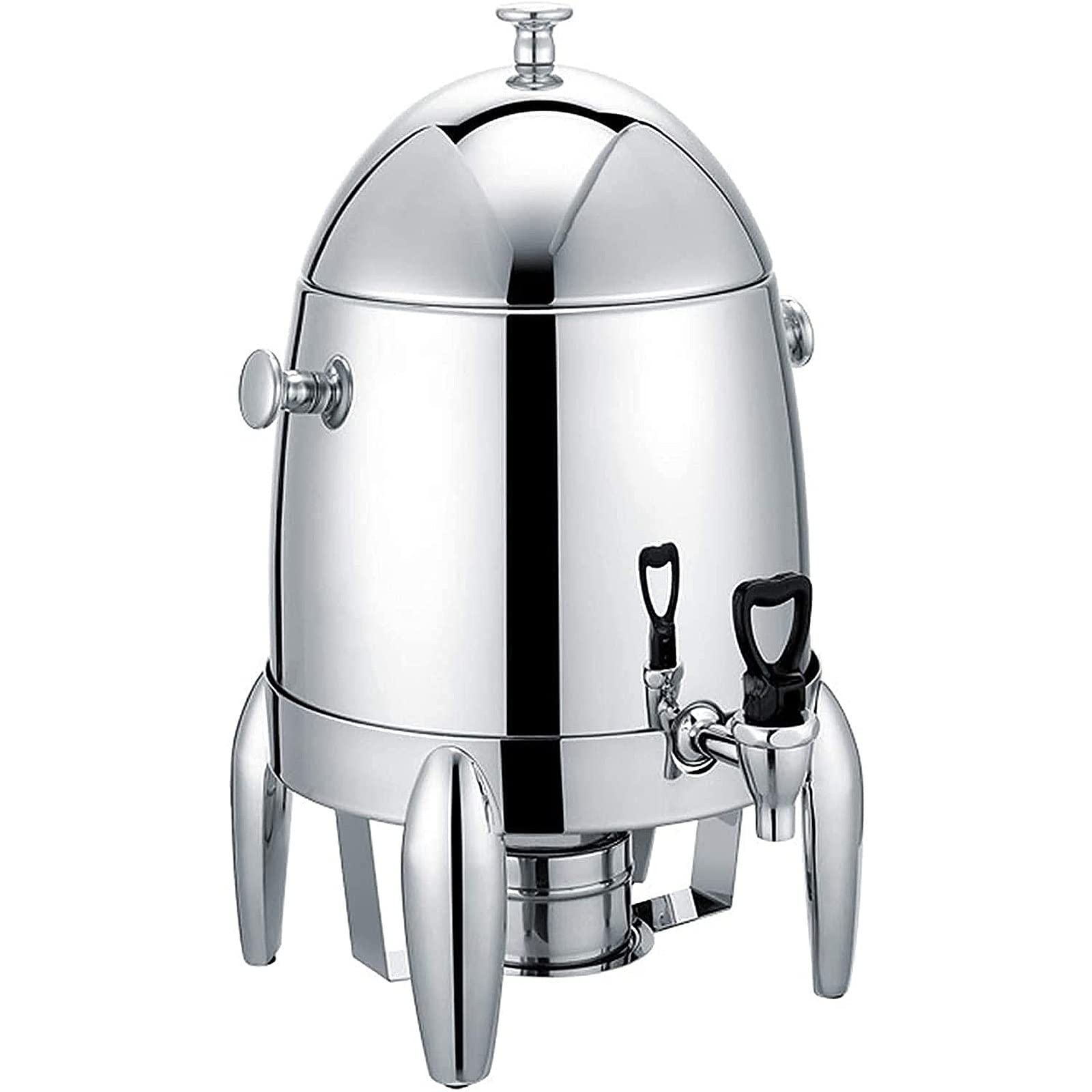 Premium Stainless Steel Chafer Urn - 3L Large Capacity Coffee & Beverage Dispenser with Spirit Lamp Heating - Commercial Grade Hot Drink Server for Catering, Events & Restaurants - Ideal for Coffee, Tea, Hot Chocolate & Party Drinks