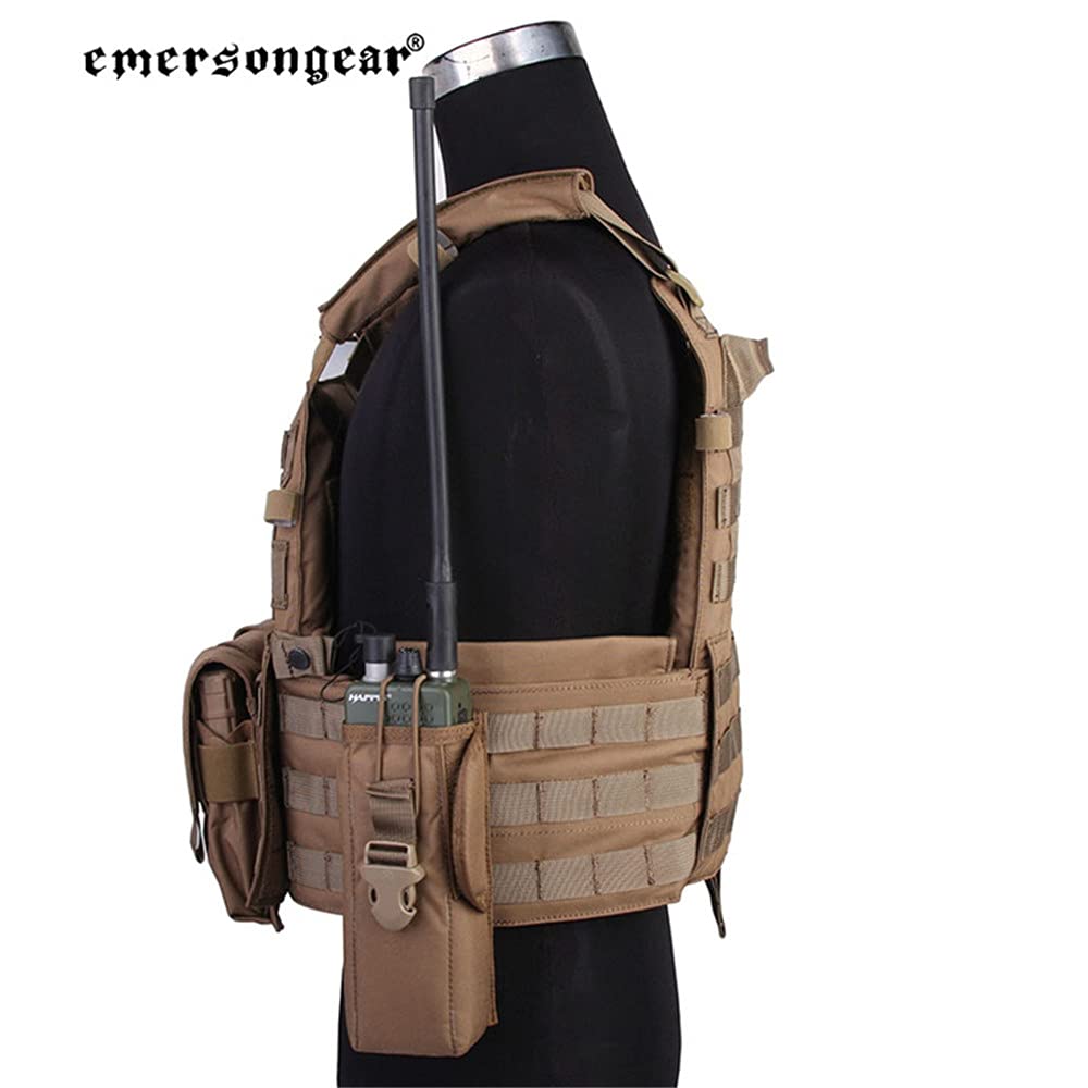 EmersonGear LBT6094A Tactical Vest for Airsoft & Paintball - MOLLE Compatible with Radio Pouch, Triple Magazine Pouch & Utility Dump Pouch | Perfect for Military Simulation, Outdoor Training & Tactical Games