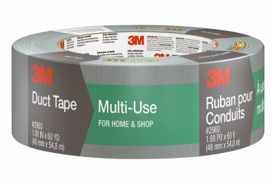 3M 2960-A Multi-Purpose Heavy Duty Duct Tape, 1.88 Inch x 60 Yards (24 Rolls) - Strong Adhesive for Home Repairs, HVAC, Packaging & DIY Projects