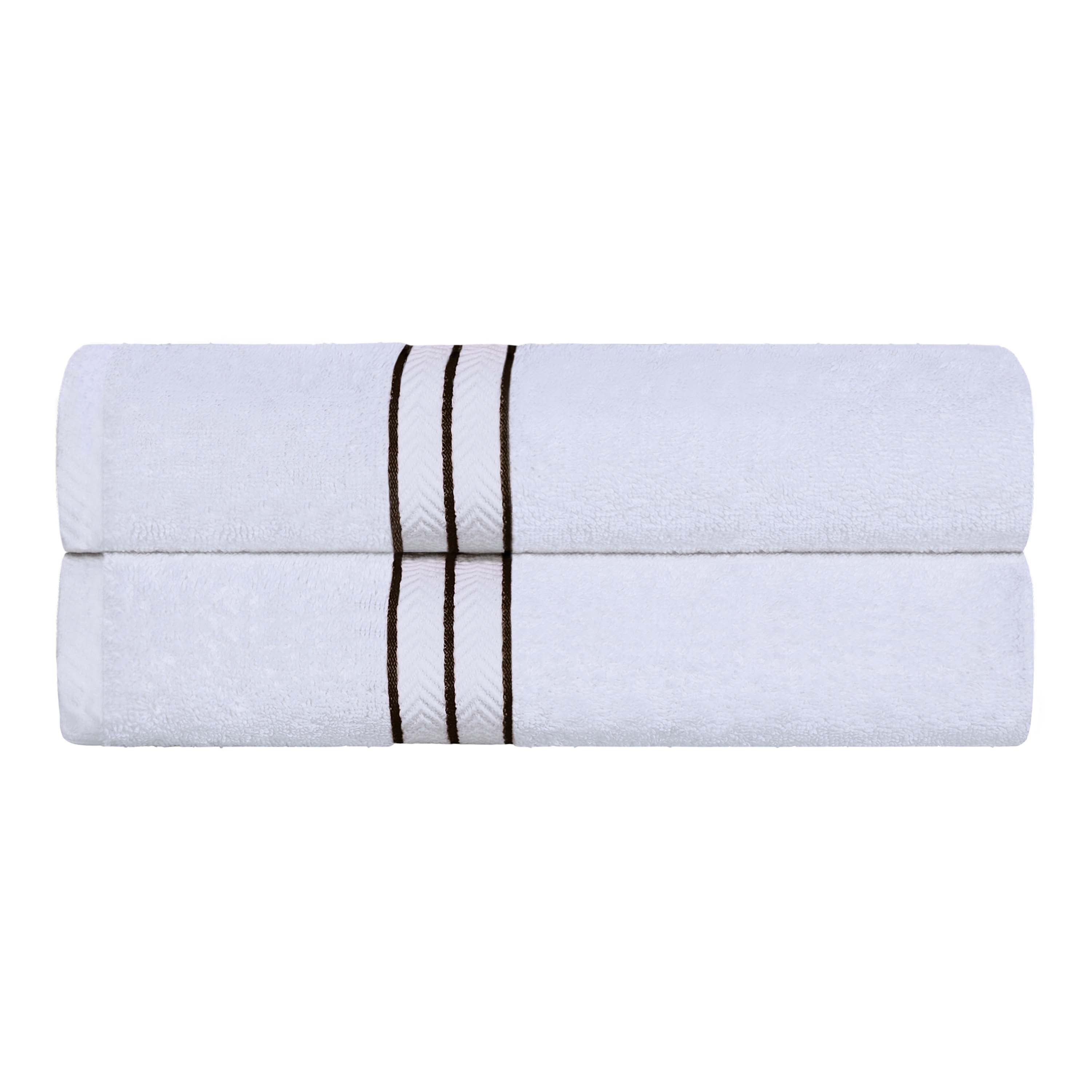 Premium Turkish Cotton Ultra Plush Bath Towels - 2 Piece Set, Highly Absorbent & Quick Dry for Spa, Gym, Beach & Luxury Bathroom Use