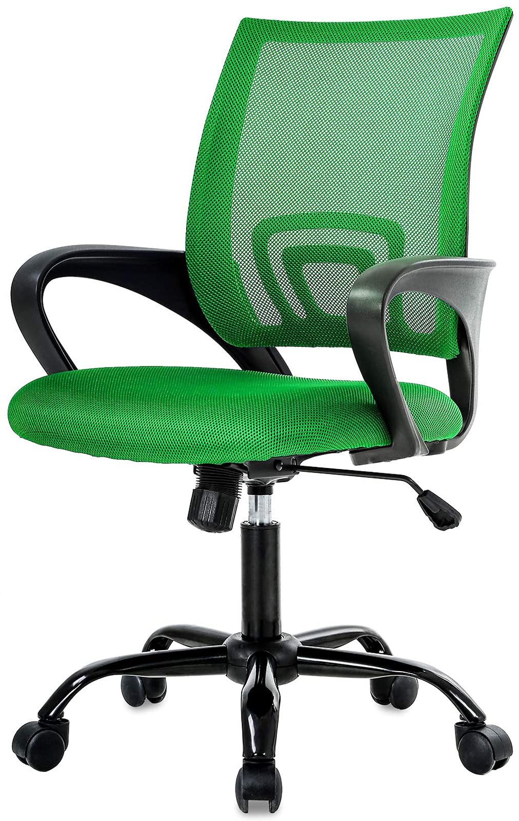Ergonomic Mesh Office Chair with Lumbar Support & Adjustable Armrests - Breathable Computer Desk Chair with Swivel & Rolling Metal Base for Home Office, Gaming, and Workspace Comfort