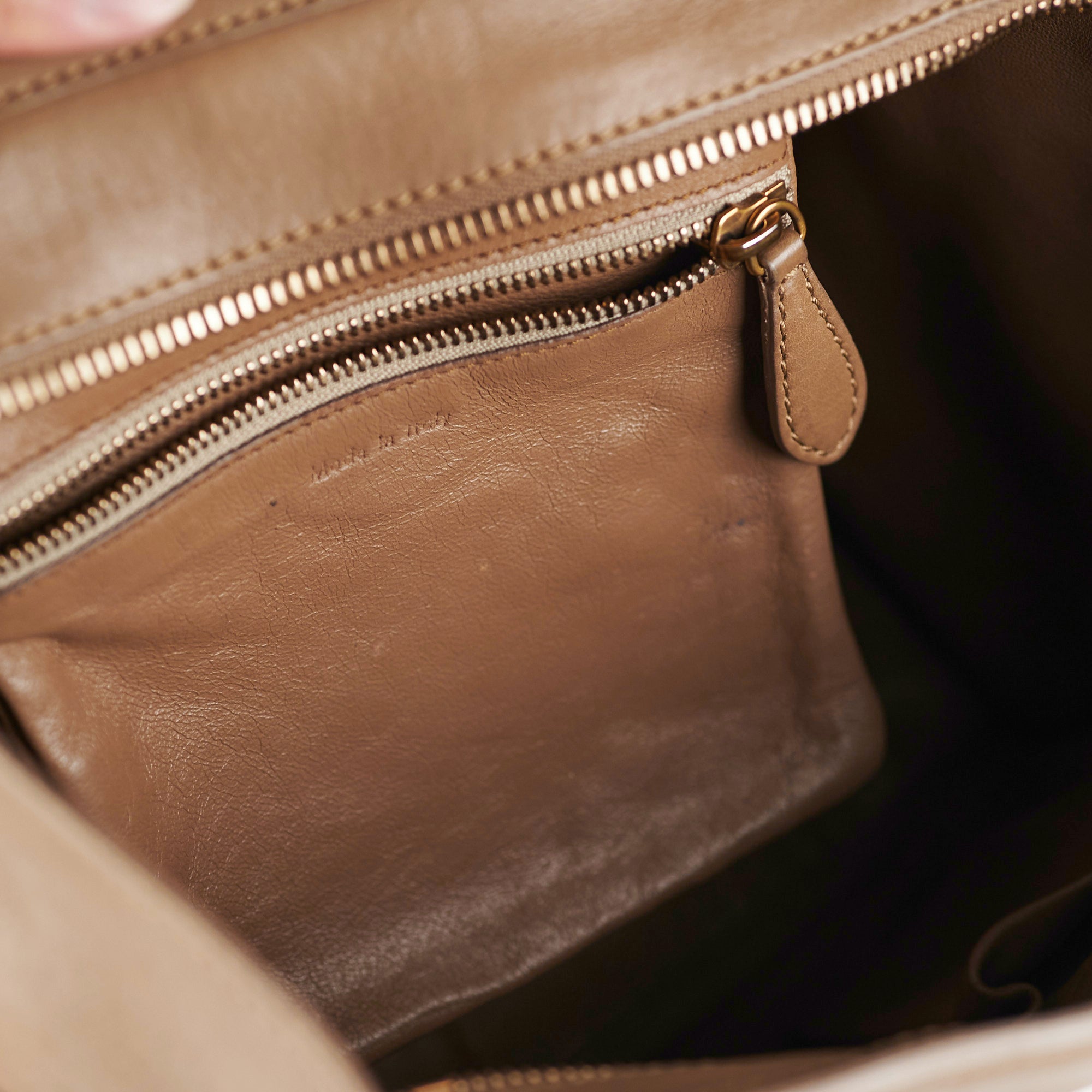 Celine Micro Luggage Taupe Tote Bag - Premium Leather Handbag for Women | Perfect for Work, Travel & Everyday Use