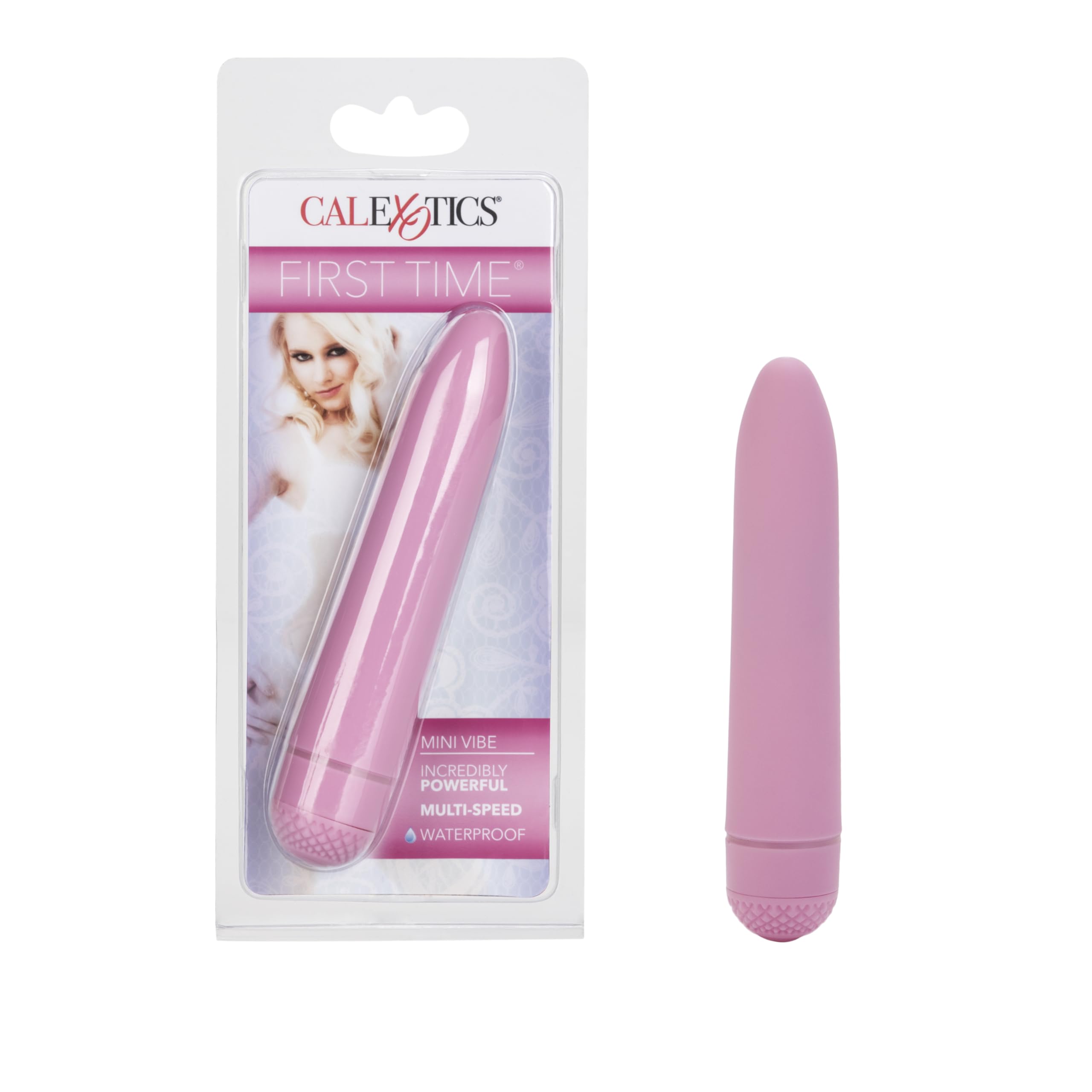 CalExotics First Time Mini Vibrator - Waterproof & Rechargeable Clitoral Stimulator for Women - Discreet & Quiet Personal Massager - Perfect for Solo Play & Couples Intimacy - Pink