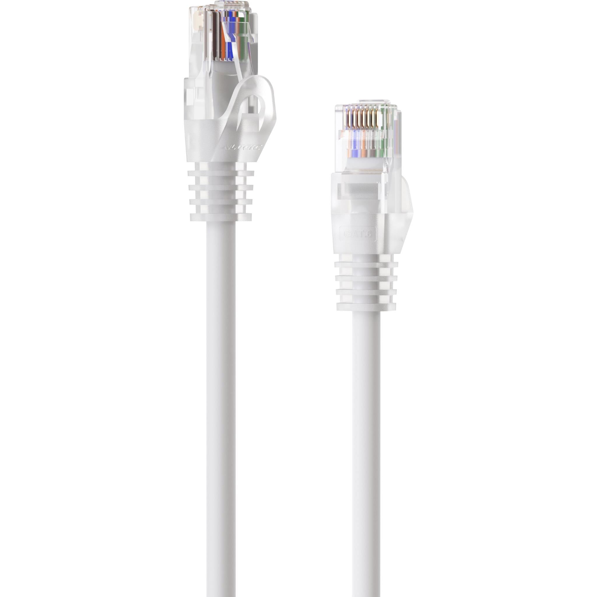 Alogic 2M CAT6 Ethernet Cable - High-Speed Internet Cable, 2000Mbps, 250MHz, RJ45 Connector, White - Perfect for Home Office, Gaming & Streaming Setup