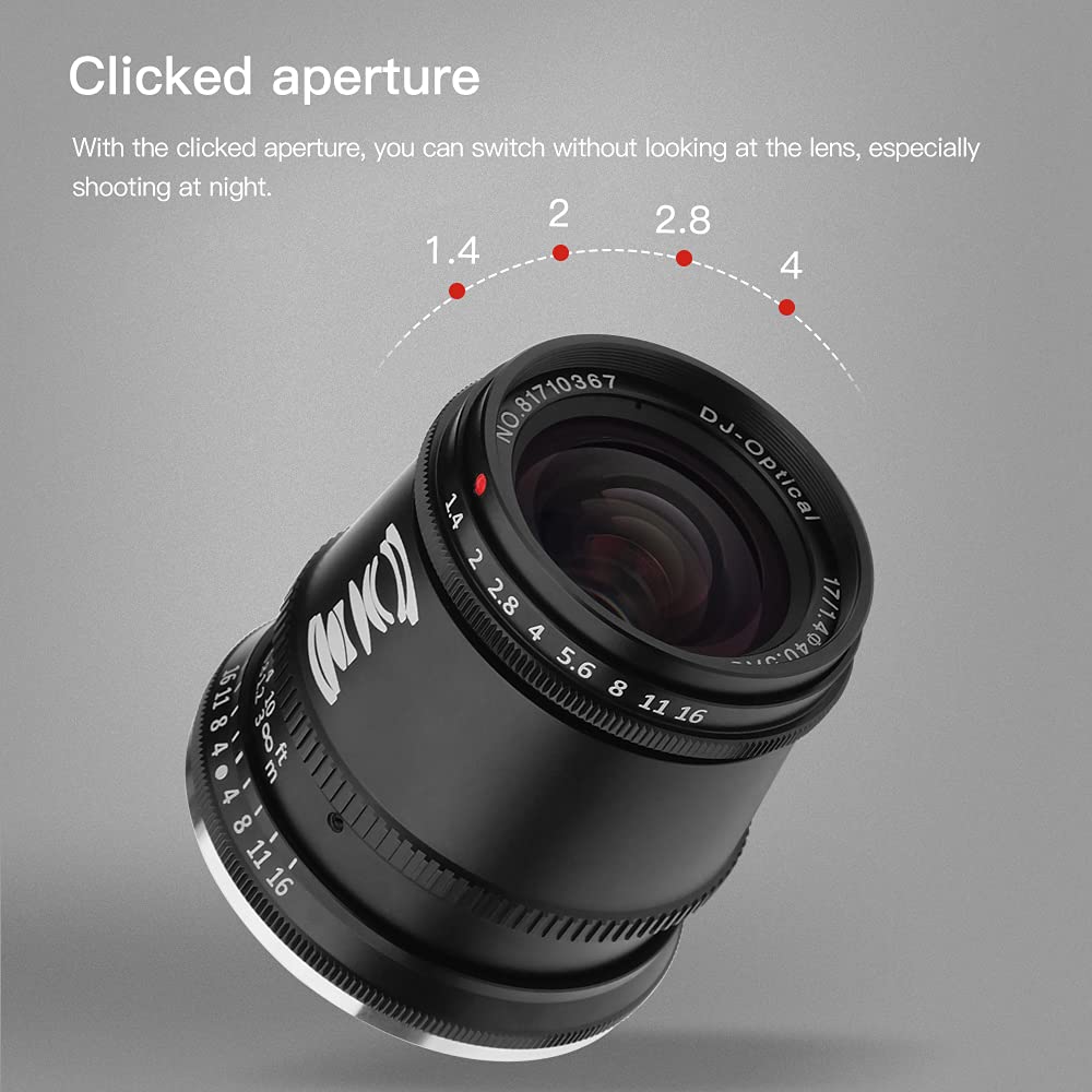 TTArtisan 17mm F1.4 APS-C Manual Focus Wide-Angle Lens for Olympus & Panasonic M4/3 Cameras - Perfect for Landscape, Street & Low-Light Photography