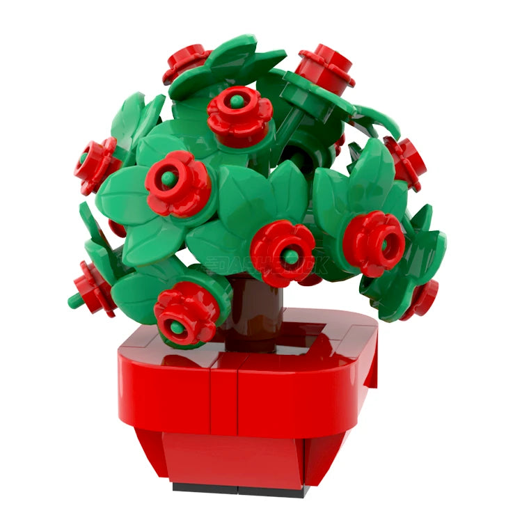 LEGO Brickanicals #5 Rose Bush Building Kit - MiniMOC Flower Set for Creative Play & Home Decor | Perfect Gift for LEGO Lovers & DIY Enthusiasts | Great for Birthday, Anniversary & Valentine's Day Presents