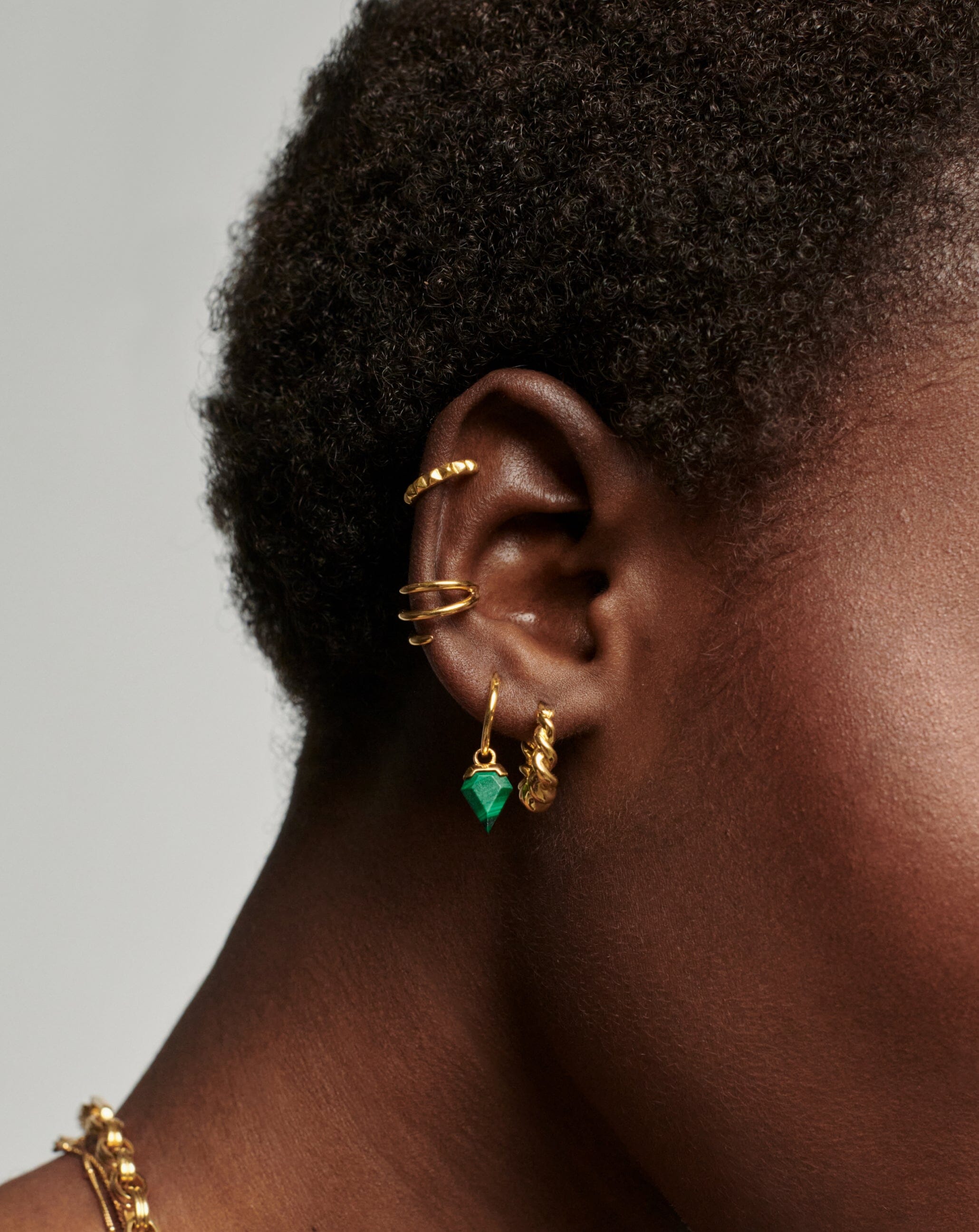 Mini Shield Hoop Earrings for Women - Trendy Small Gold Hoop Earrings for Everyday Wear - Perfect for Casual Outfits, Office, and Date Nights