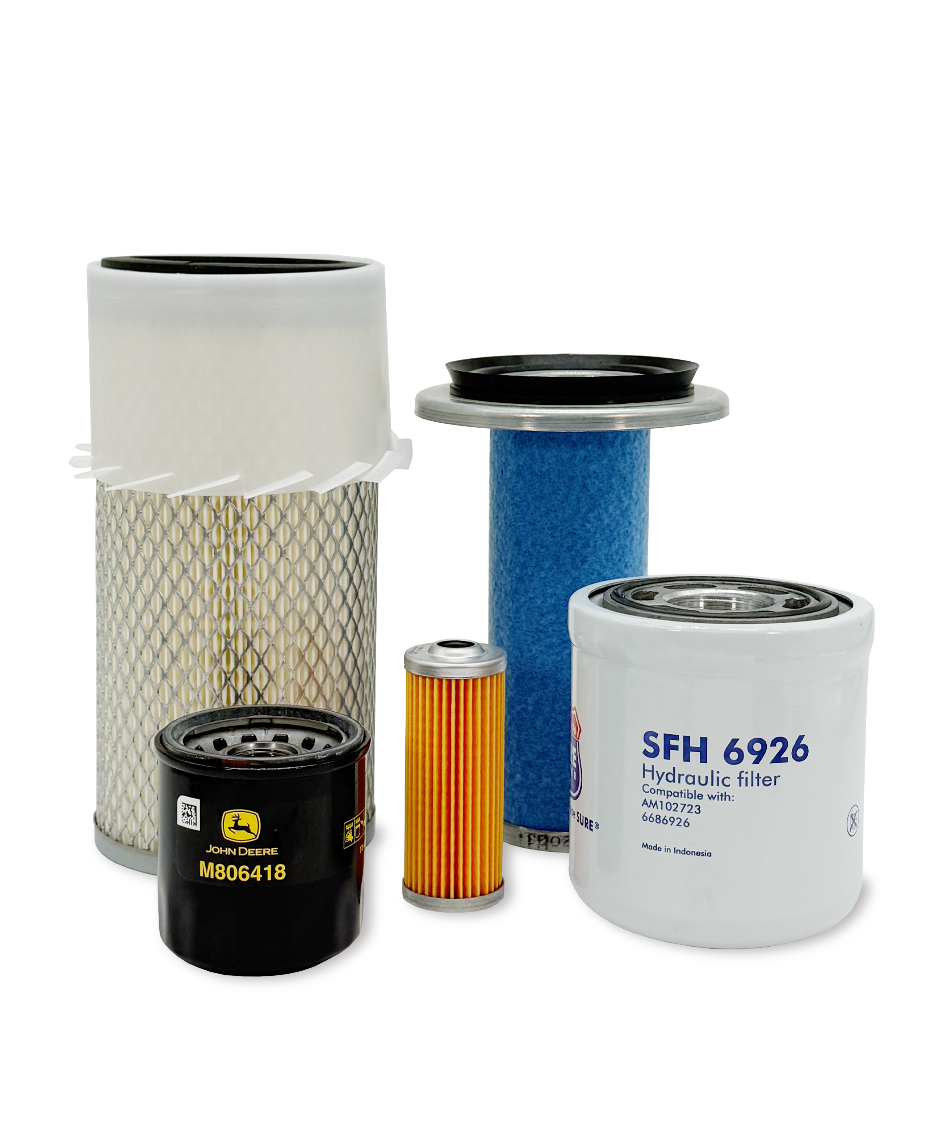 HERO® Maintenance Filter Kit for John Deere 755 Tractor - Air, Oil & Fuel Filters Replacement Set - Perfect for Farm Equipment Maintenance & Tractor Upkeep