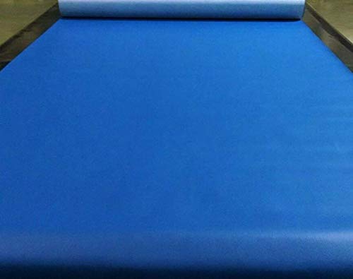 54-Inch Wide Royal Blue Marine Vinyl Upholstery Fabric by The Yards | Waterproof Outdoor Furniture Material for Boats, Patio Chairs & Cushions | #AA35DL