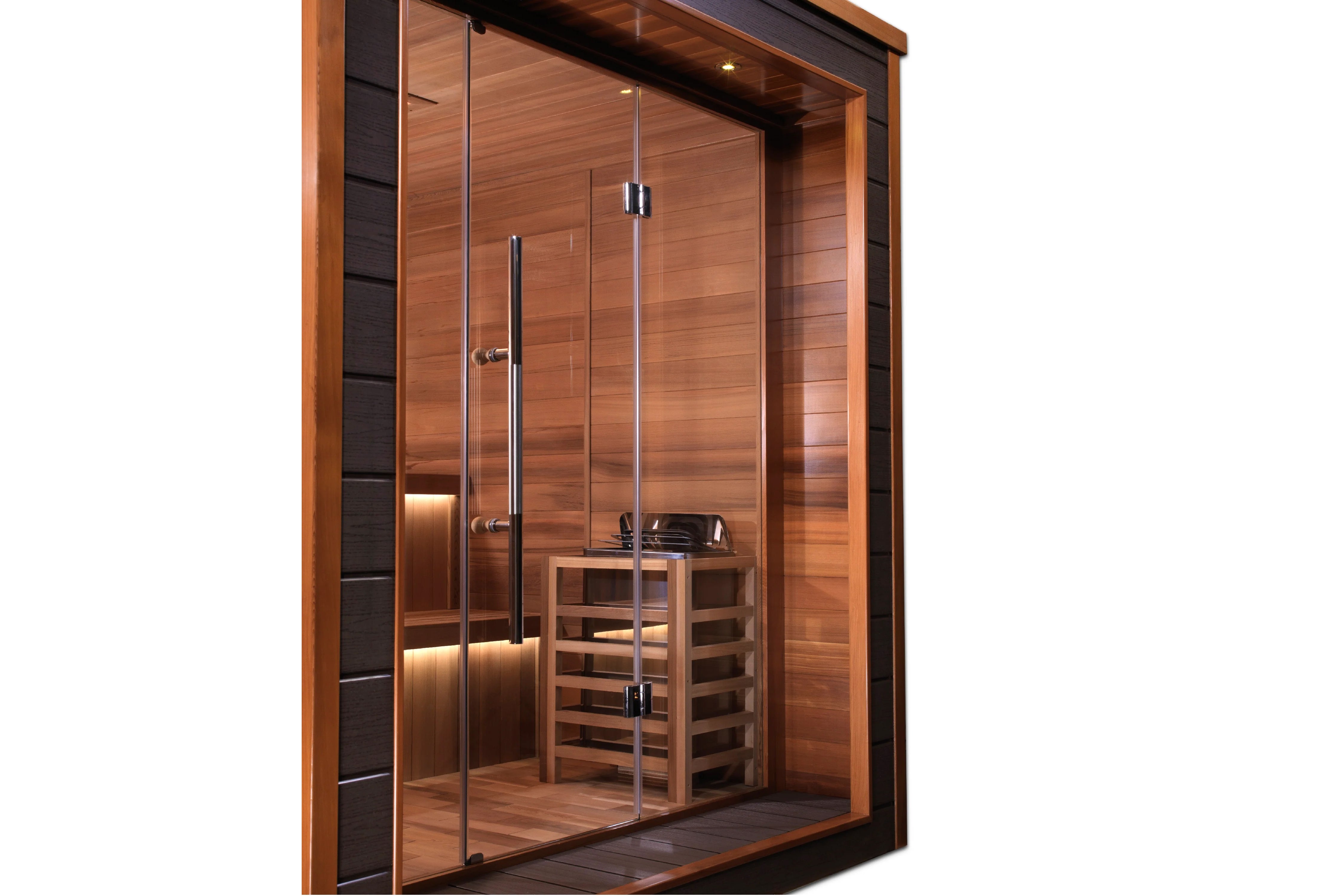 Golden Designs Bergen 6-Person Indoor Outdoor Traditional Sauna - Perfect for Home Spa, Backyard Relaxation & Wellness Therapy