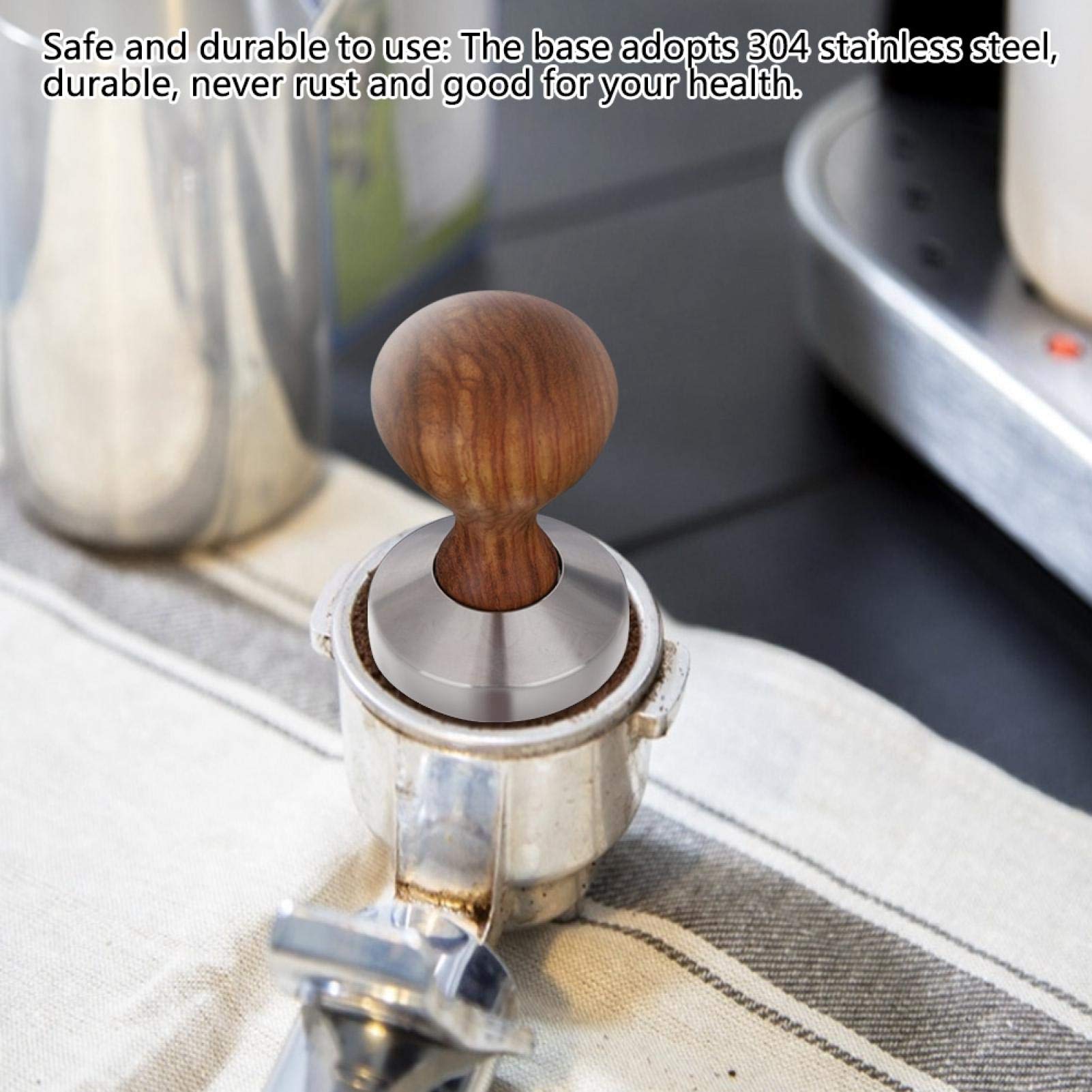 51mm Coffee Powder Press & Espresso Tamper - Professional Barista Tool for Consistent Brewing at Home or Cafe | Perfect for Espresso Machines, French Press & Moka Pots