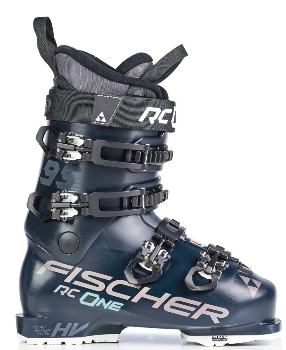 Fischer RC One 95 Vacuum Walk Boots for Men & Women - Dark Blue Hiking Shoes Size 23.5 - Comfortable Waterproof Winter Boots for Snow Trekking & Outdoor Adventures