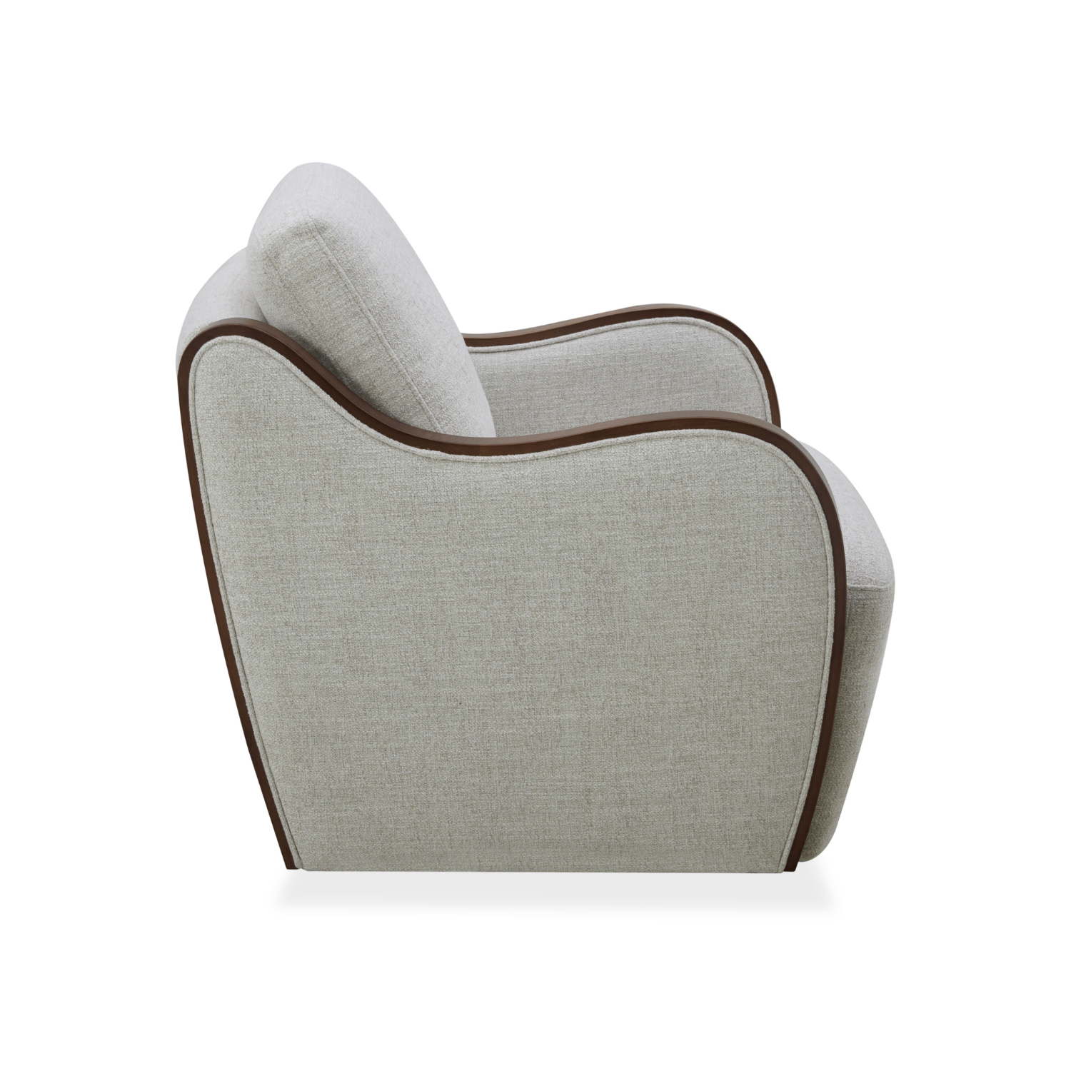 Capri Swivel Arm Chair - 360° Rotating Rattan Lounge Chair with Thatched Wheat Design for Patio, Living Room & Bedroom Decor