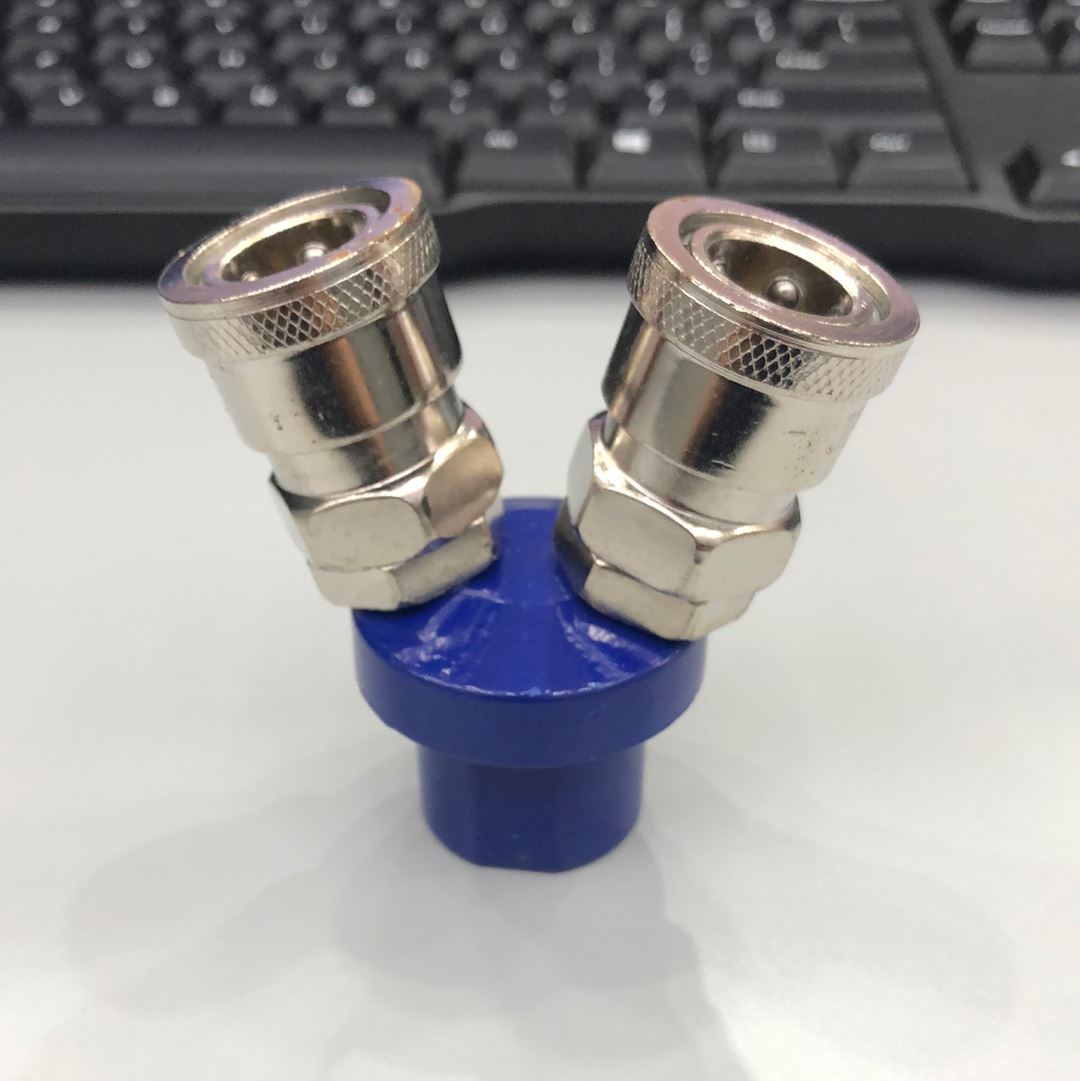2 Way Round Quick Coupling QC R2 - High Pressure Hydraulic Quick Connect Coupler for Industrial, Agricultural and Construction Equipment