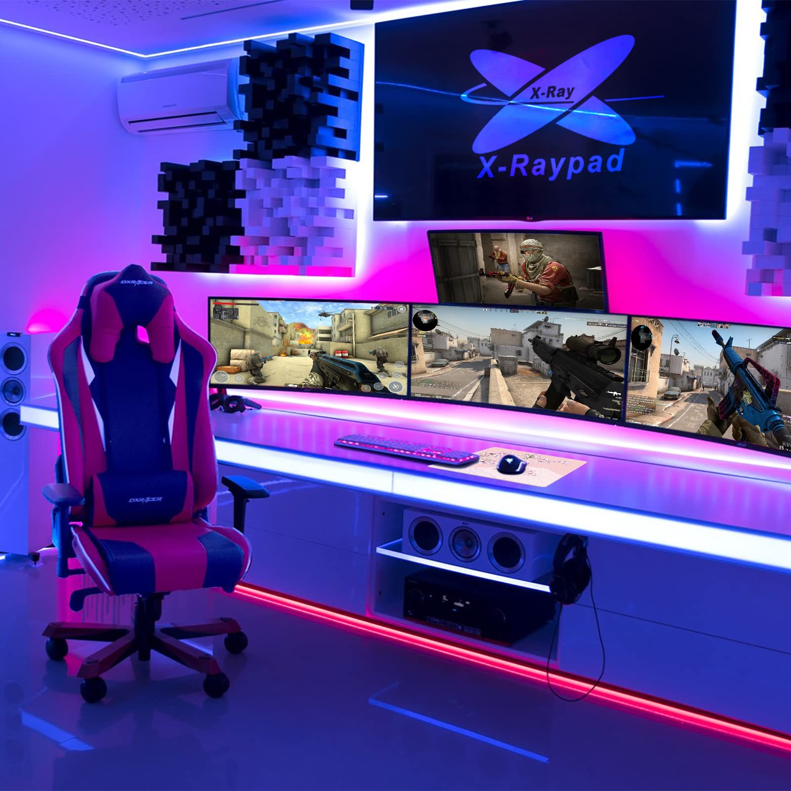 X-Raypad Aqua Control 2 Sakura Gaming Mouse Pad - Ultra-Precision Surface for FPS Gaming with Perfect Speed & Control | Consistent X/Y Glide | Low DPI Optimization | Ideal for Competitive Esports & Professional Gamers | Perfect for CS:GO, Valorant & Call of Duty Players